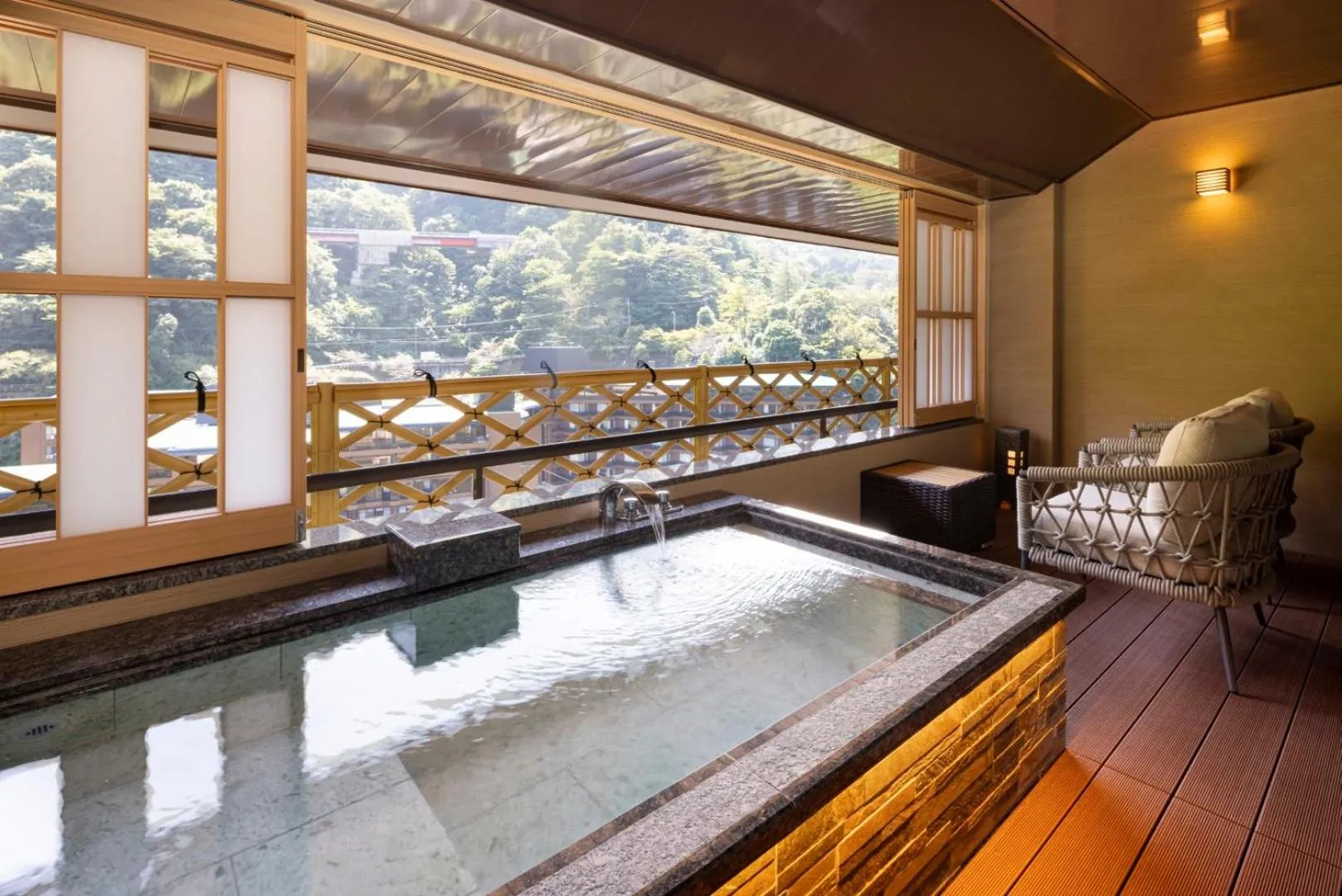 TOP Floor Japanese Western-Style Room with Open -Air Bath -MIYABI- Non-Smoking 64㎡ in Hotel Okada