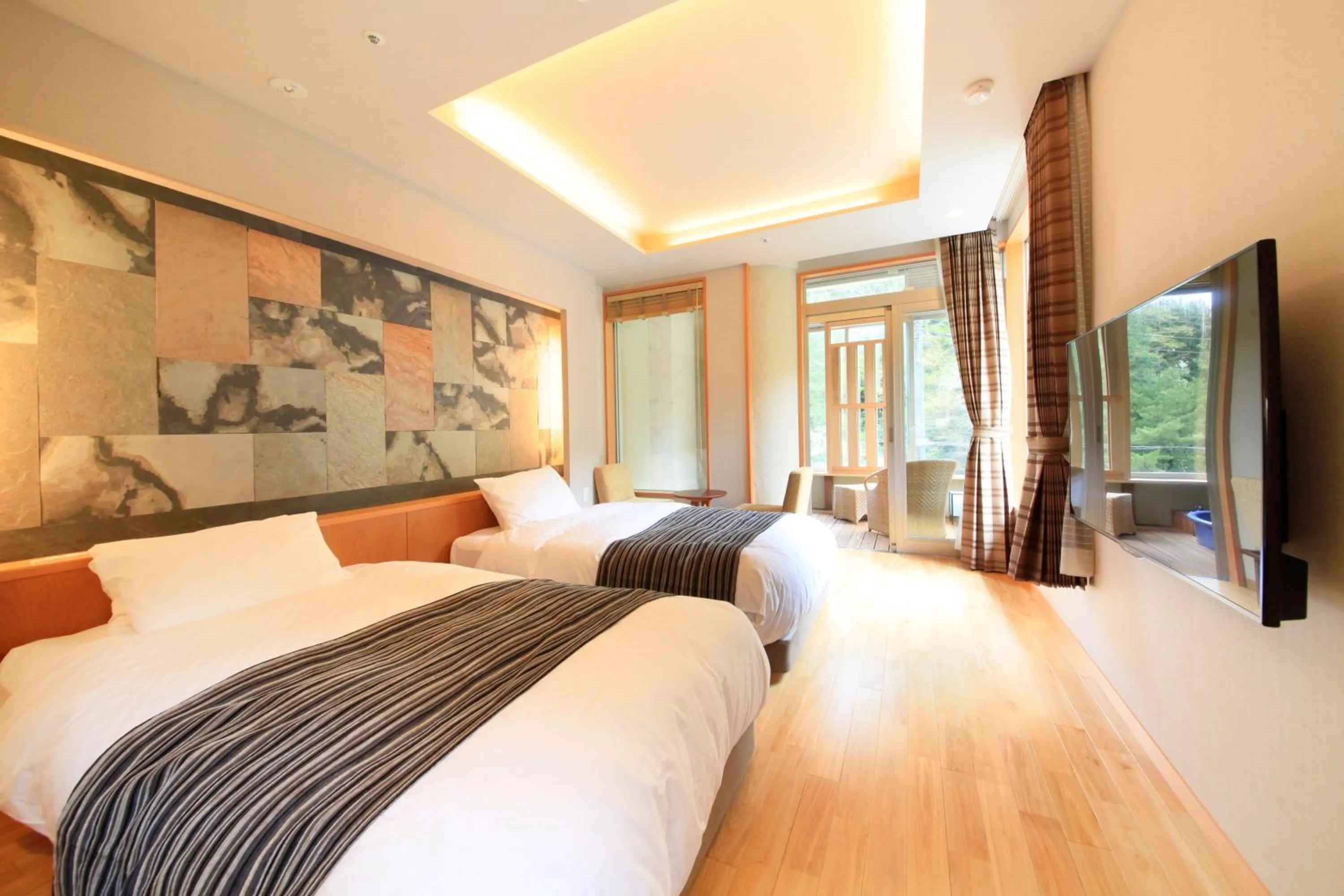 Twin Room with Hot-Spring Bath - Non-Smoking 35㎡ - SENYU in Hotel Okada