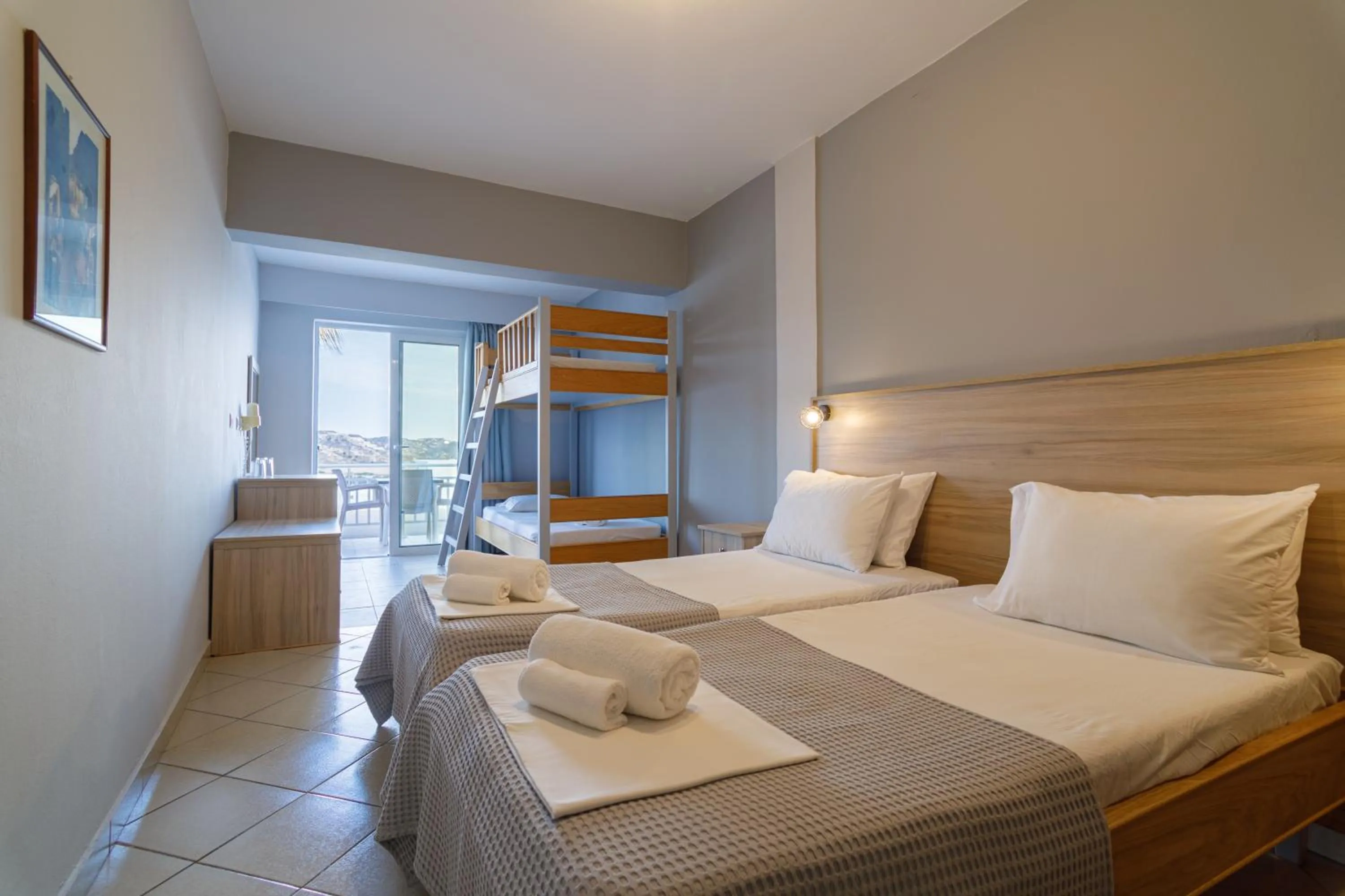 Family Room with Sea View in Hermes Hotel