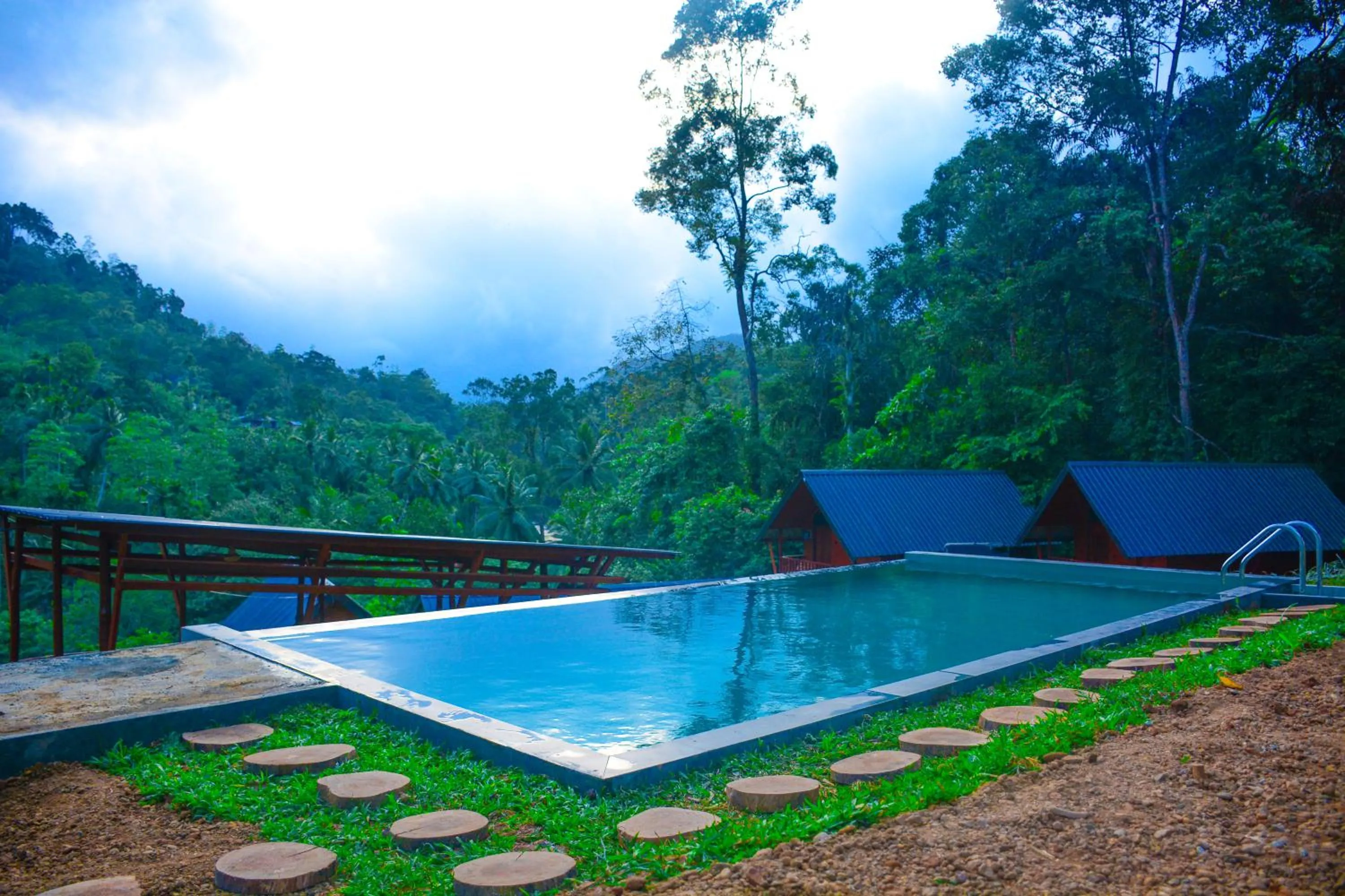 Single Bed in Female Dormitory Room in Sinharaja Forest Gate