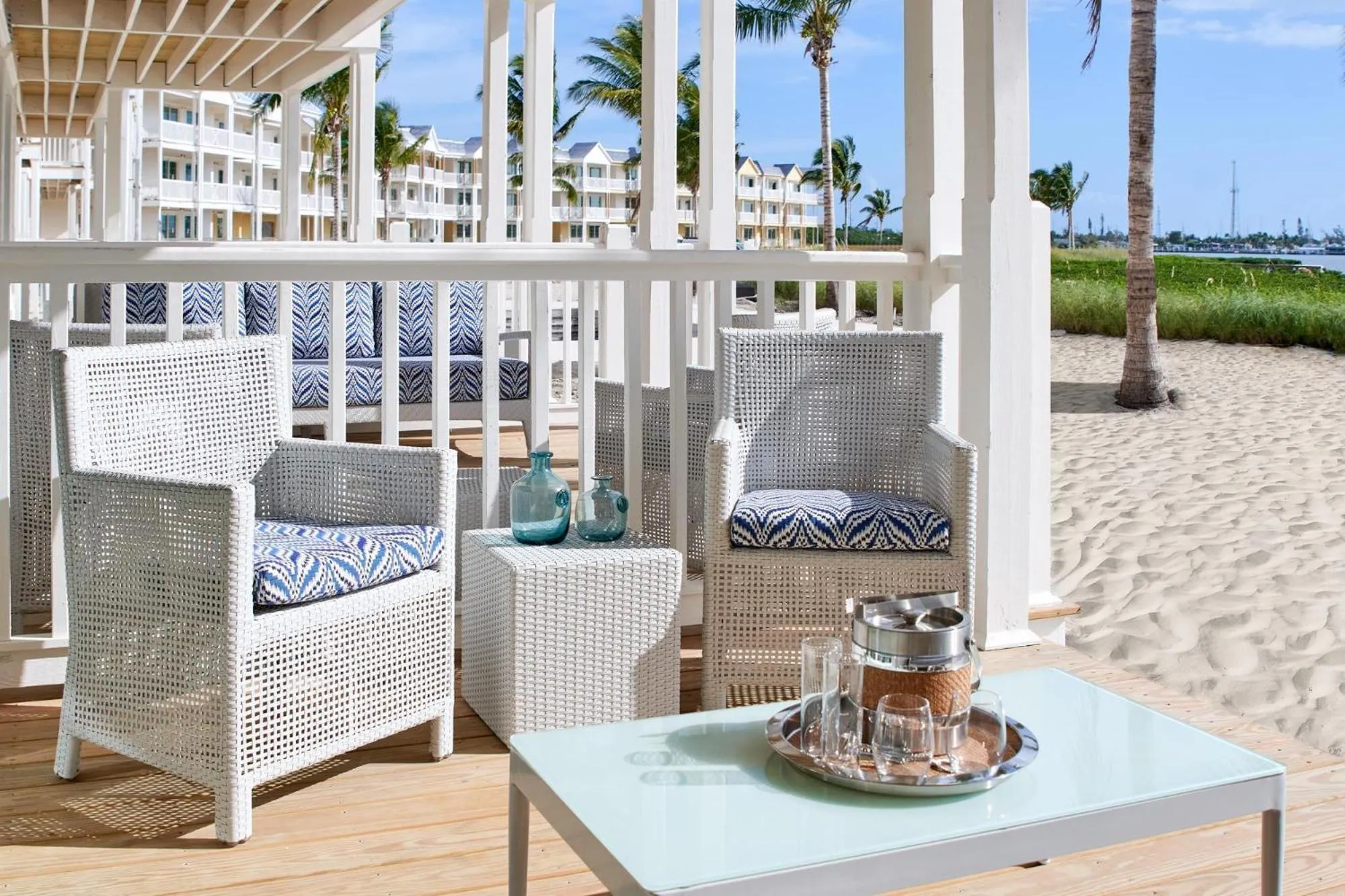 Oceanfront Veranda One Bedroom Suite, One King Primary/One Queen Pullout Sofa in Isla Bella Beach Resort & Spa - Florida Keys