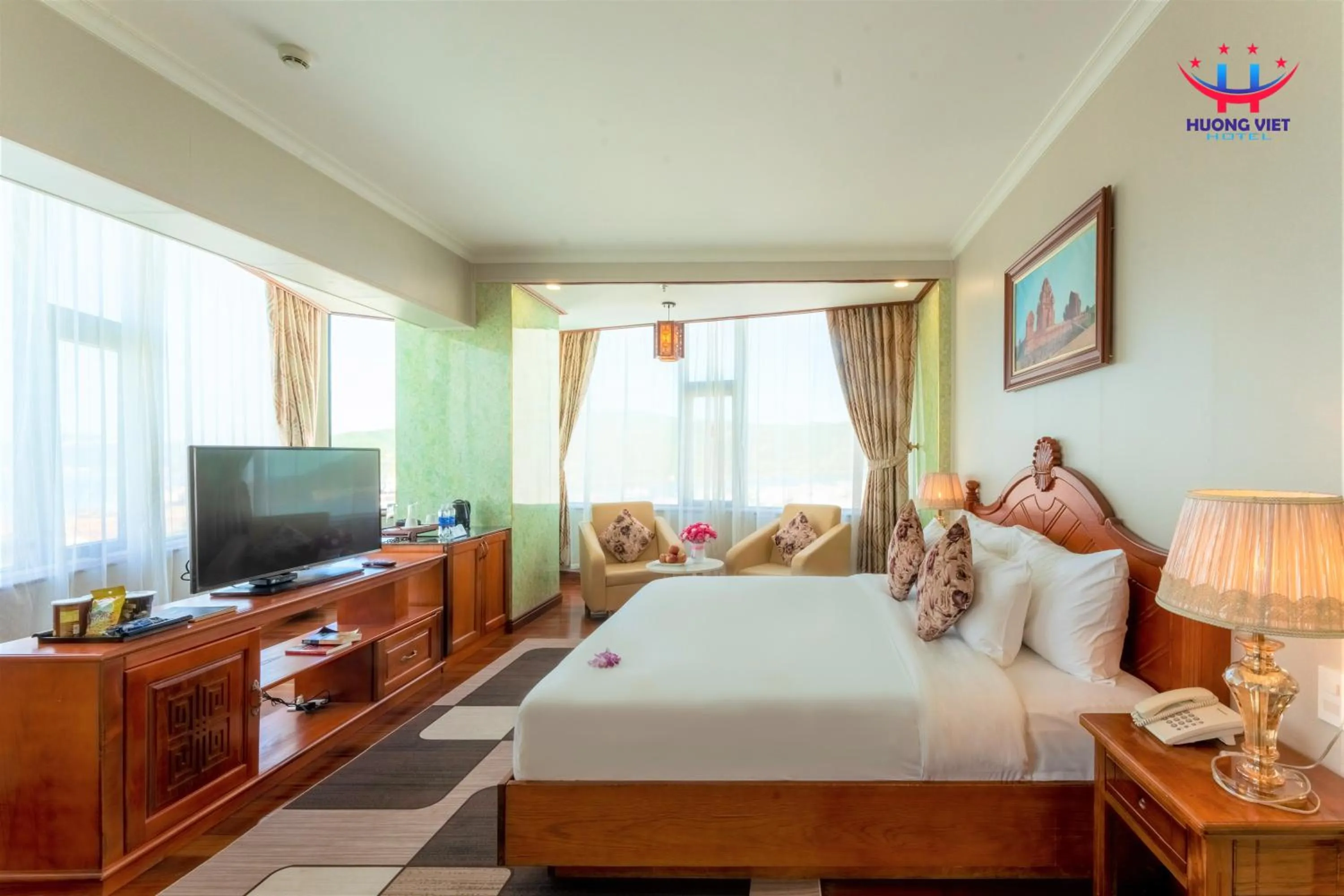 Deluxe Double Room With Port View in Huong Viet Hotel Quy Nhon - Beachfront