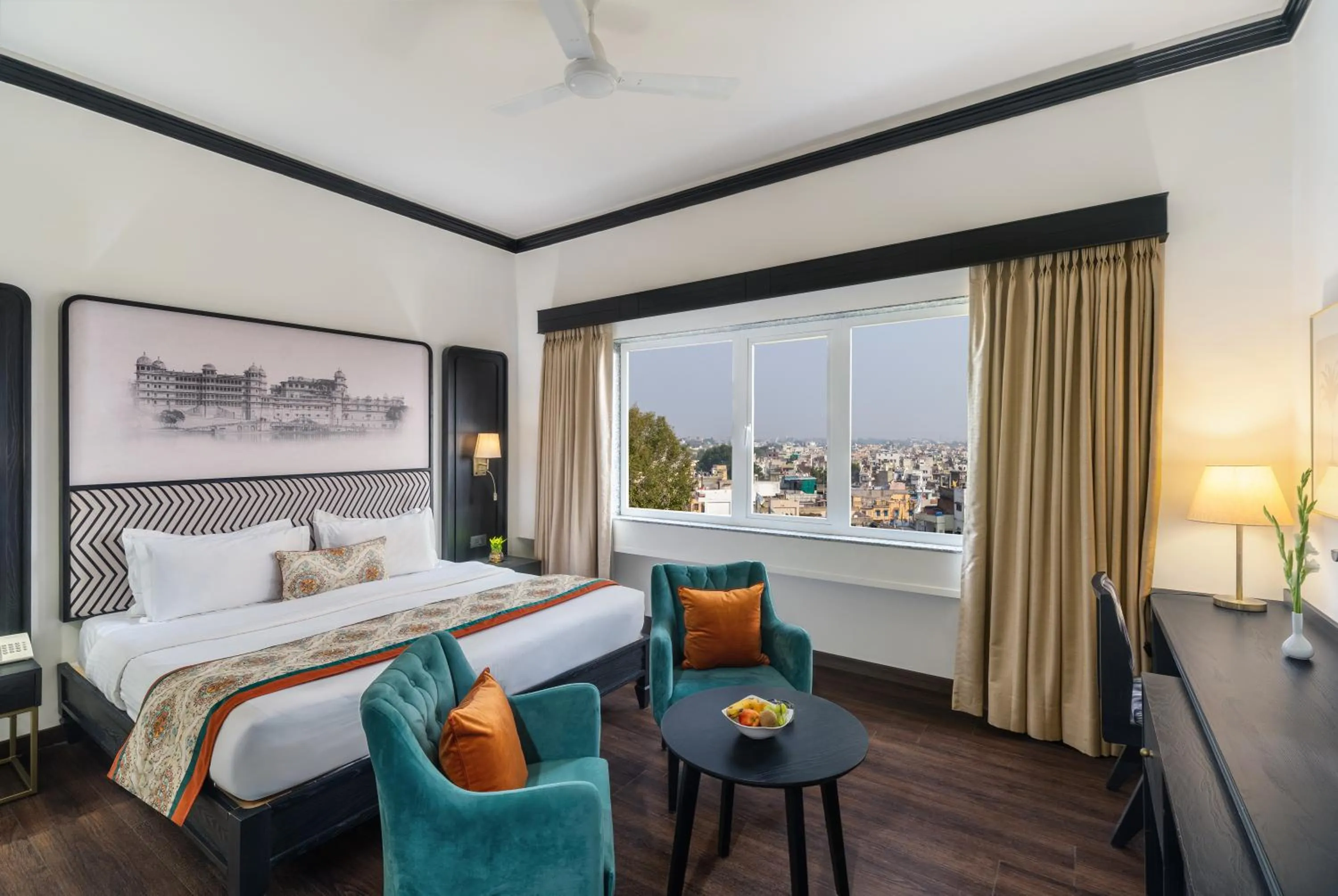 Deluxe Room: 10% off on Spa, 5% off on two way Airport Transfer in Rajdarshan - A Lake View Hotel in Udaipur