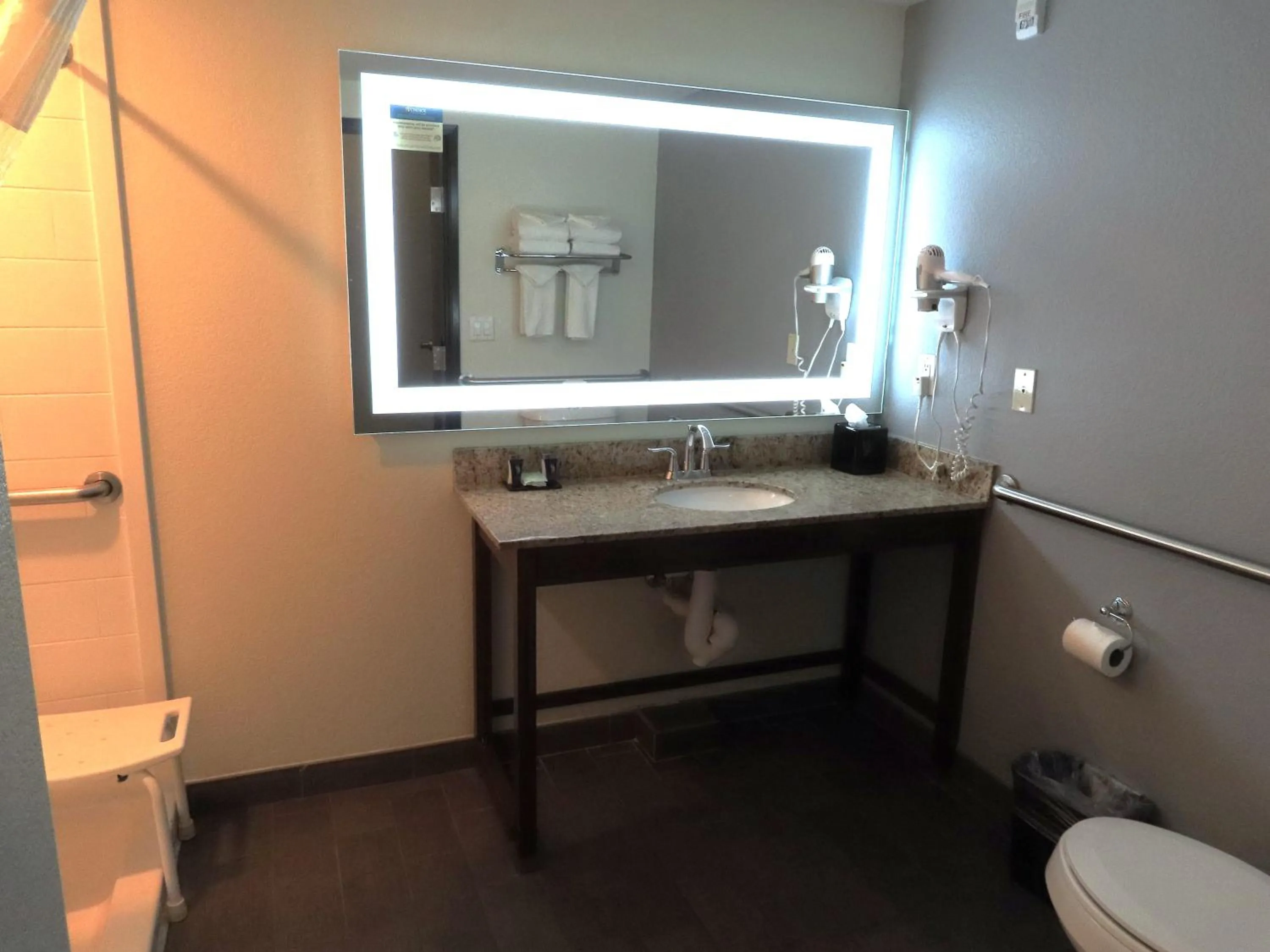 King Suite with Roll-In Shower - Accessible/Non-Smoking in MainStay Suites Denver International Airport