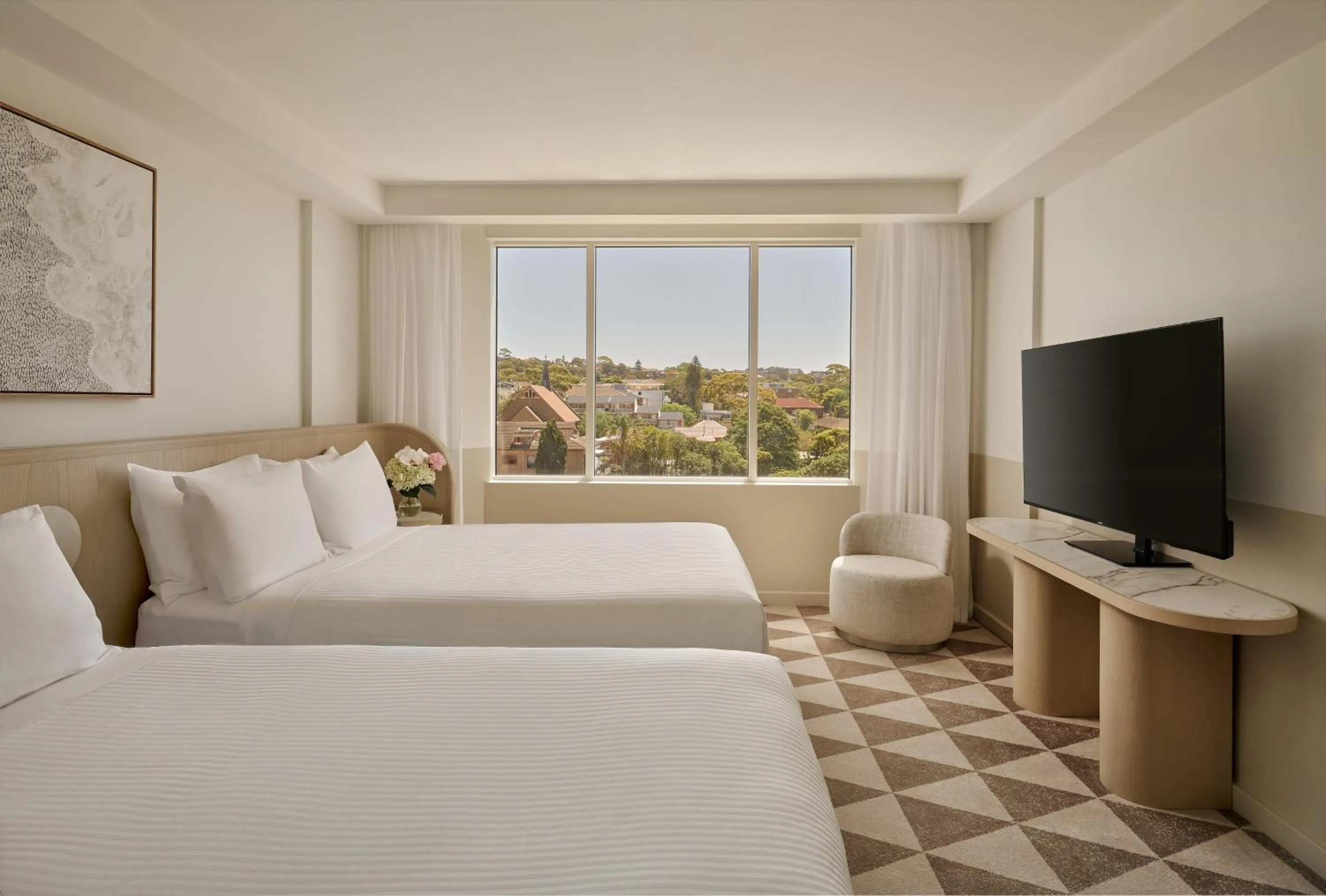 Classic Room with Two Double Beds with City View in InterContinental Sydney Coogee Beach by IHG