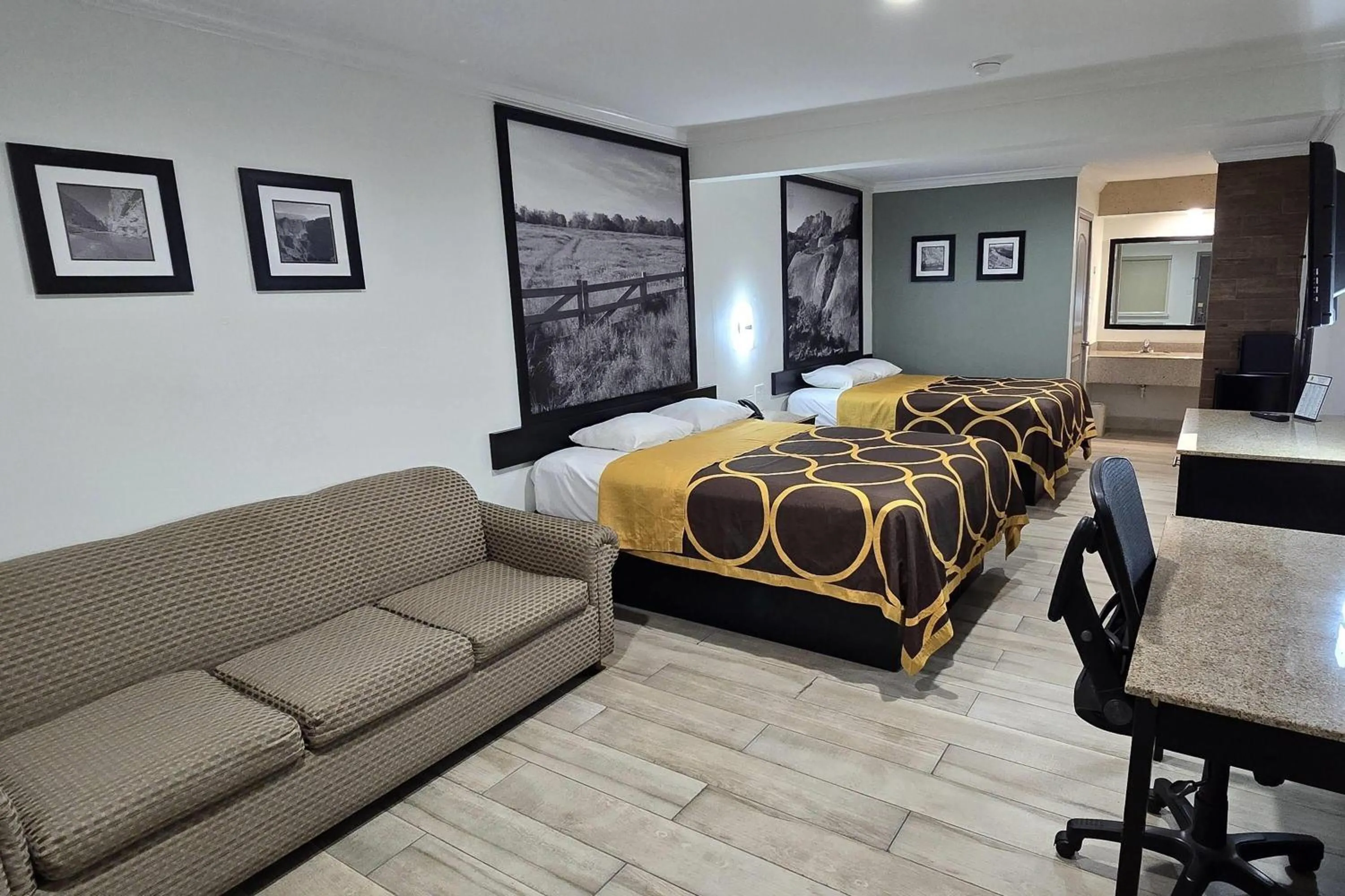 Queen Room with Two Queen Beds - Non-Smoking in Super 8 by Wyndham McAllen-Downtown-Airport-LA Plaza Mall