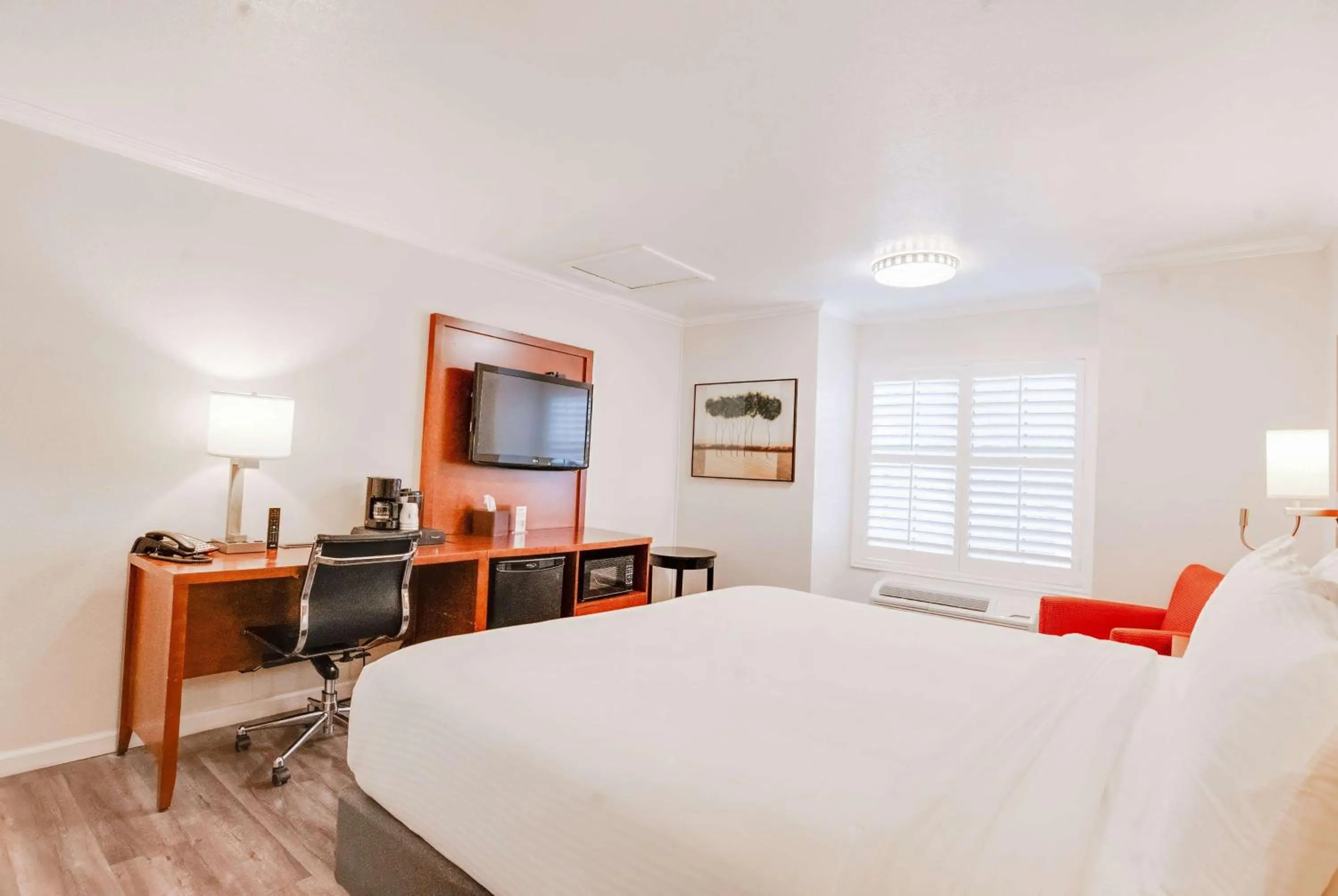 King Room with Roll-in Shower - Mobility and Hearing Access/Non-Smoking in Ramada by Wyndham Mountain View