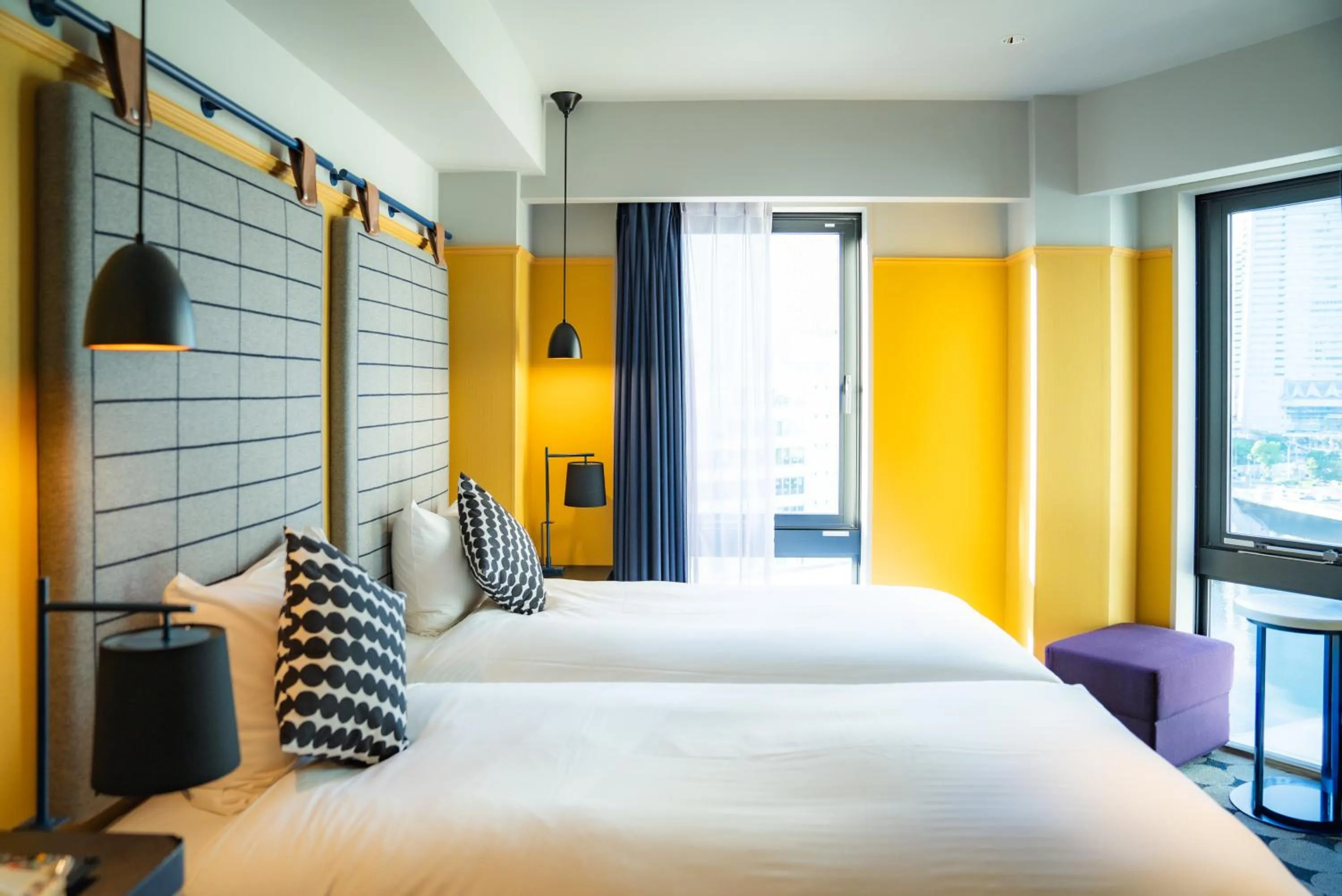 Twin Room with River View - Non-Smoking in Hotel Resol Yokohama Sakuragicho