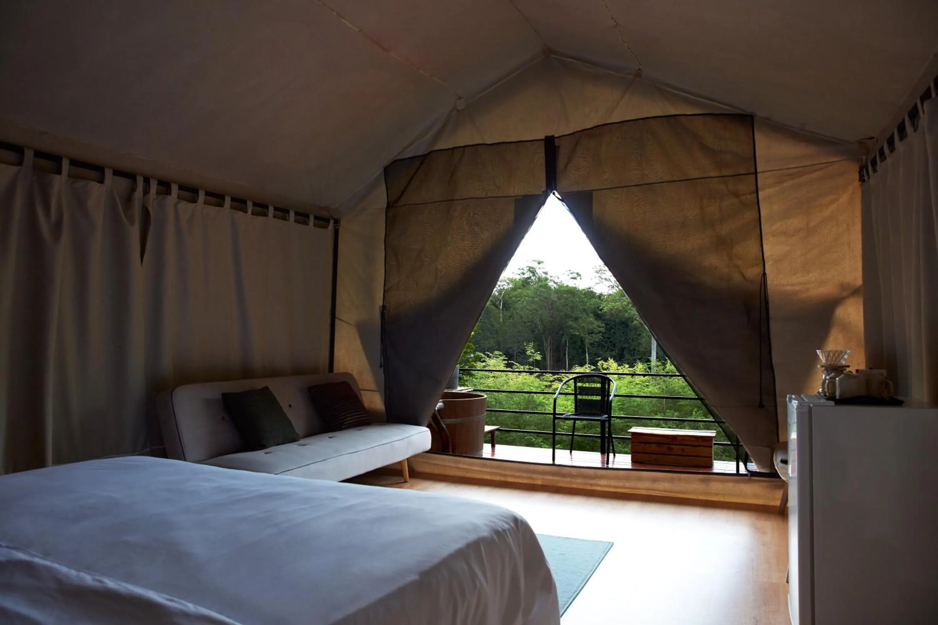 Deluxe Tent with Lake View in NUYU Khaoyai
