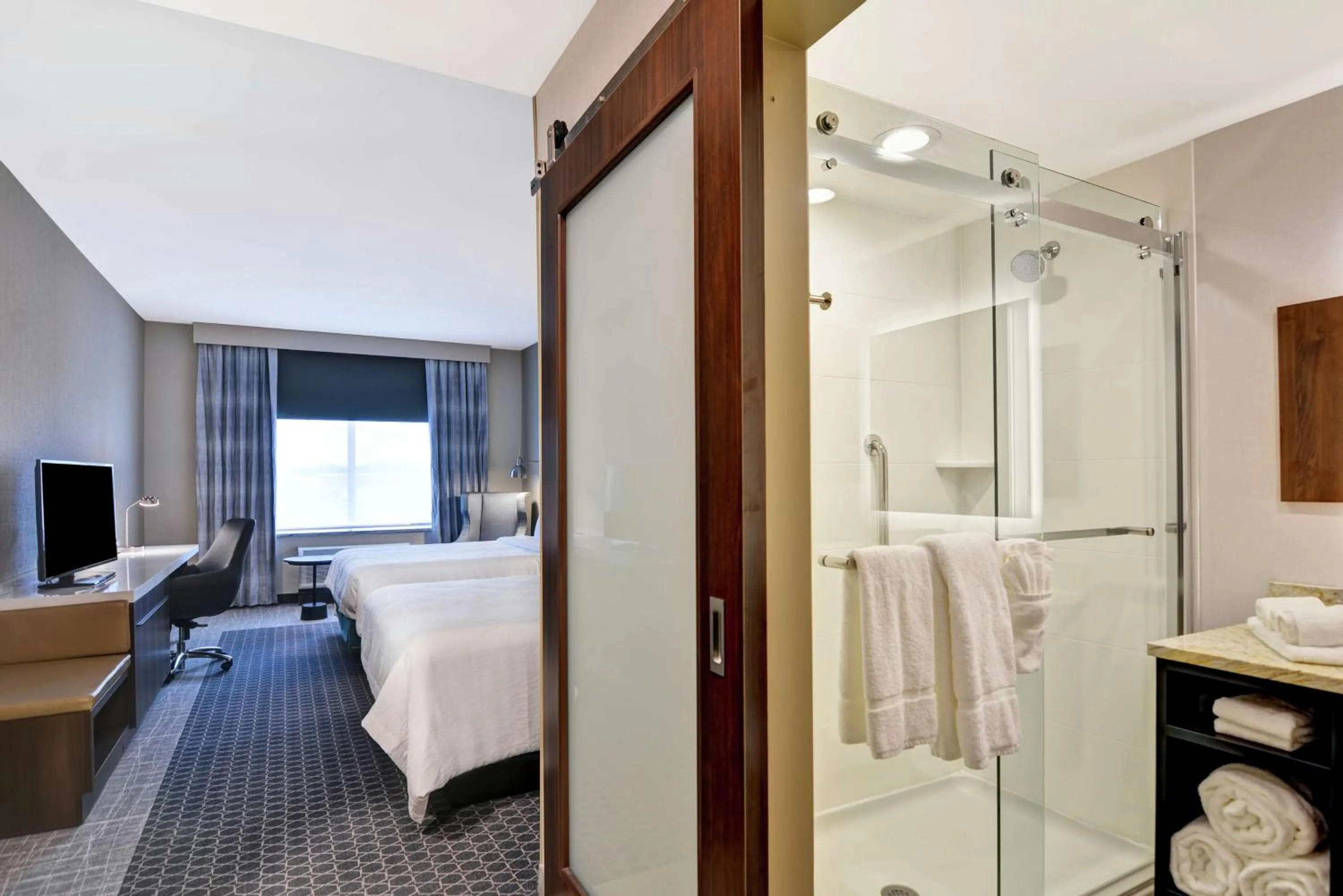 Queen Room with Two Queen Beds in Hilton Garden Inn Princeton Lawrenceville