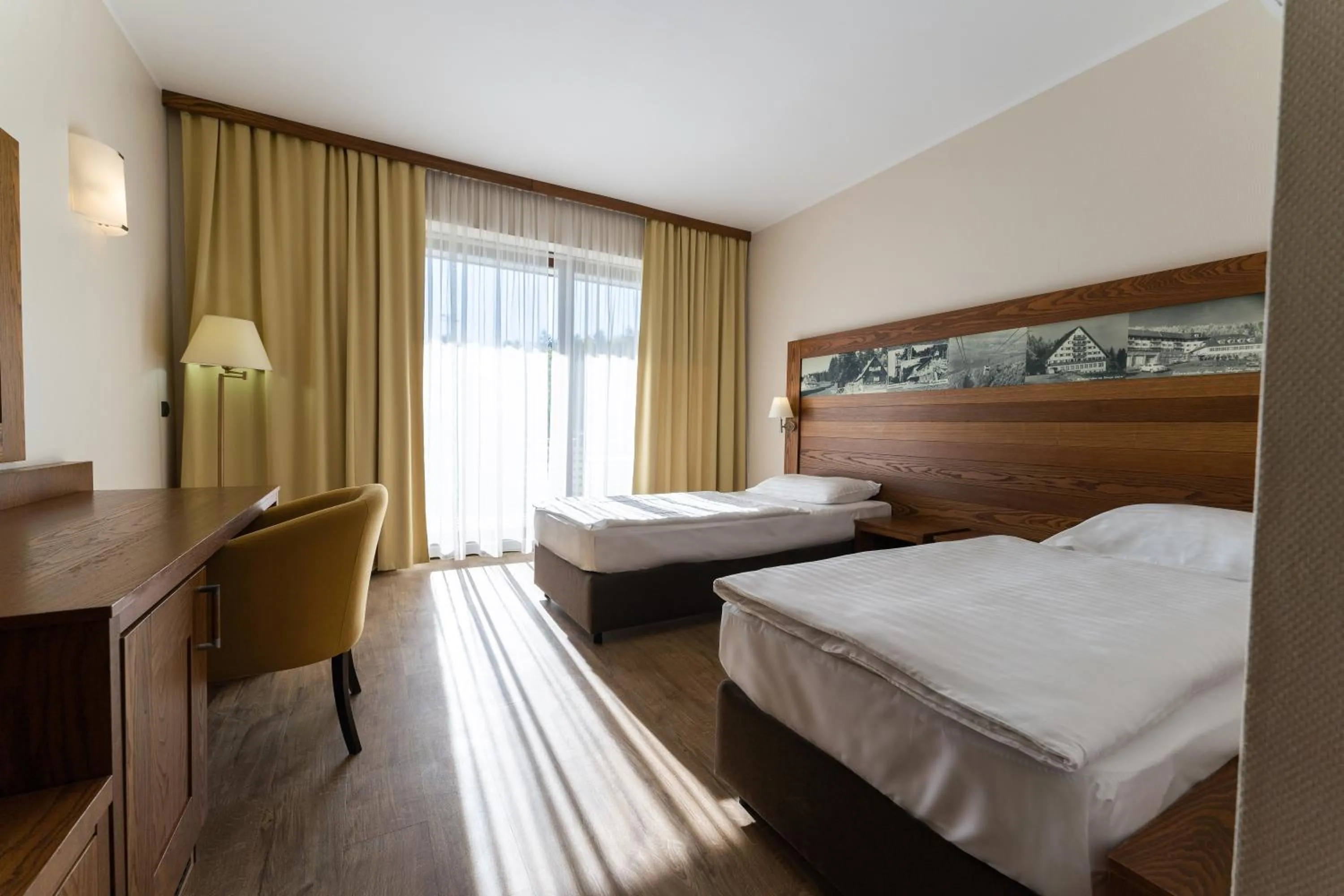 Comfort Double or Twin Room with Balcony and View in Hotel Arena Maribor