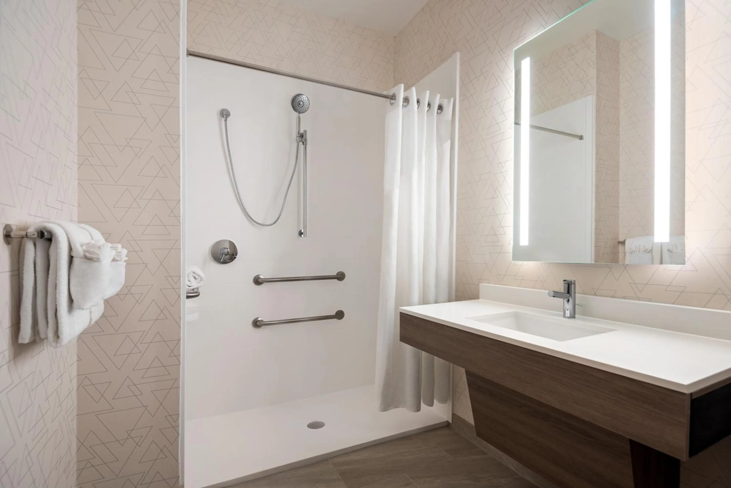 Queen Room with Two Queen Beds - Disability Access with Roll In Shower in Holiday Inn Express & Suites Mobile West I-10 by IHG