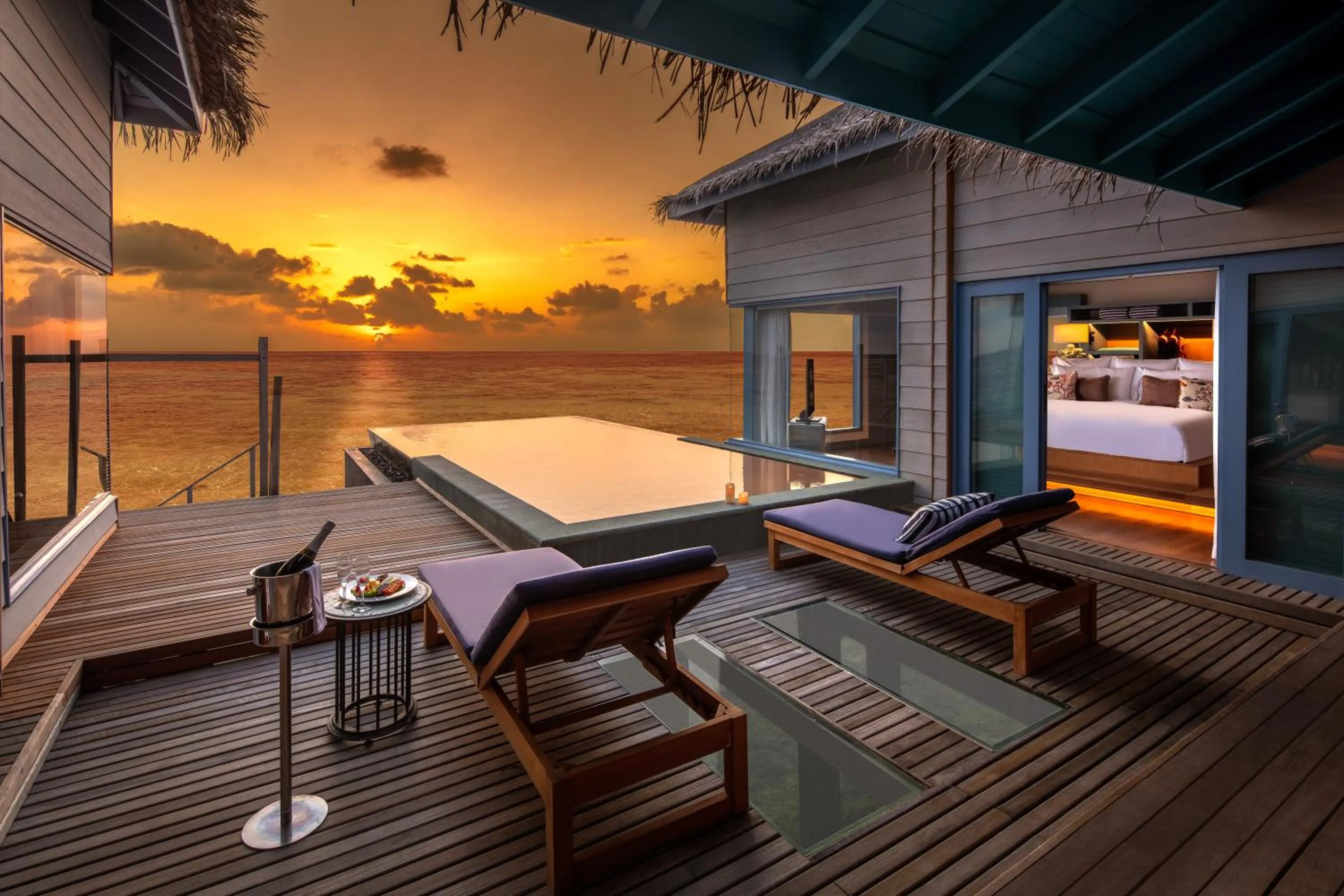 Sunset Overwater Residence with Private Pool - single occupancy in Raffles Maldives Meradhoo