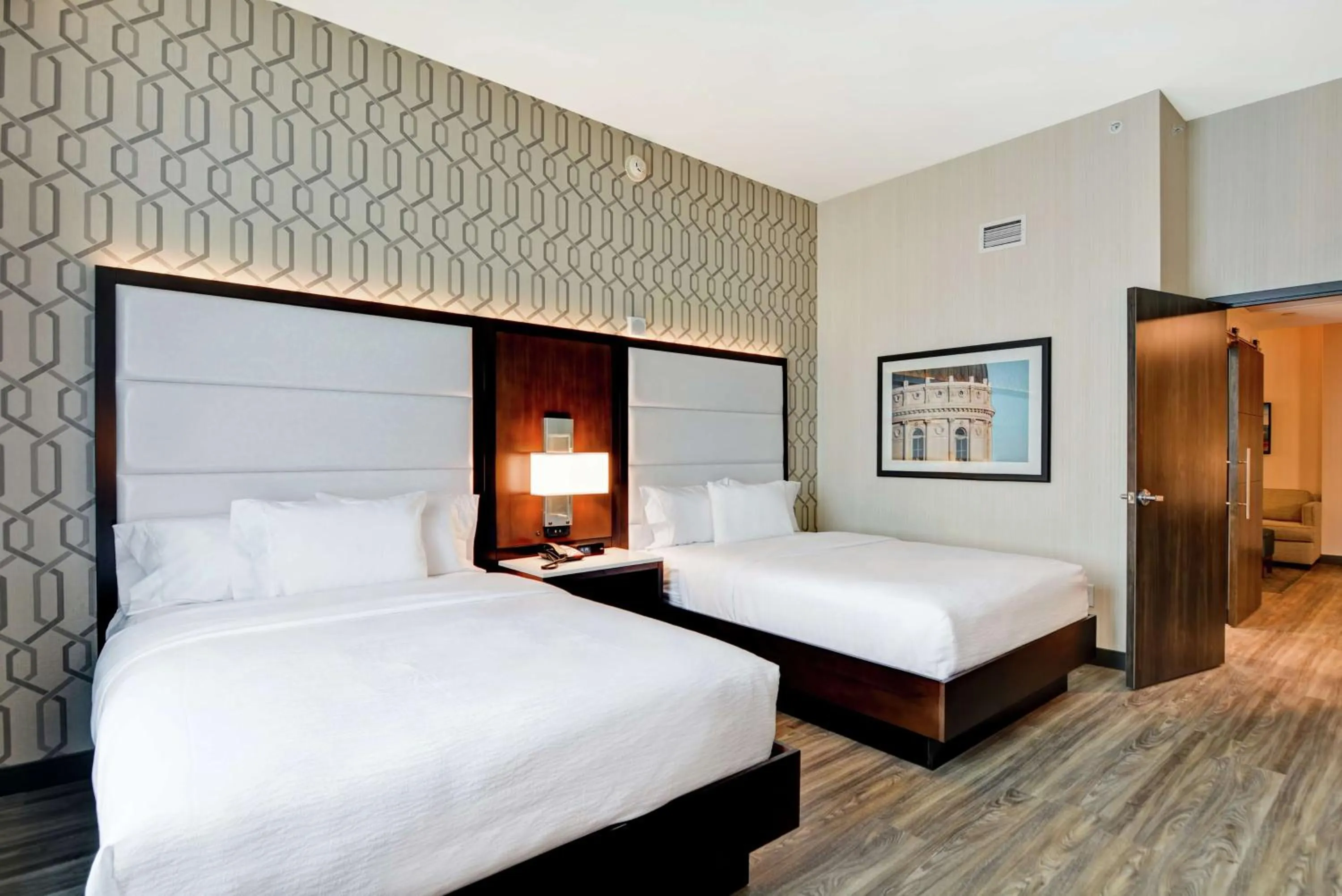 Two-Room Suite with Two Queen Beds - Mobility Access in Embassy Suites By Hilton Plainfield Indianapolis Airport