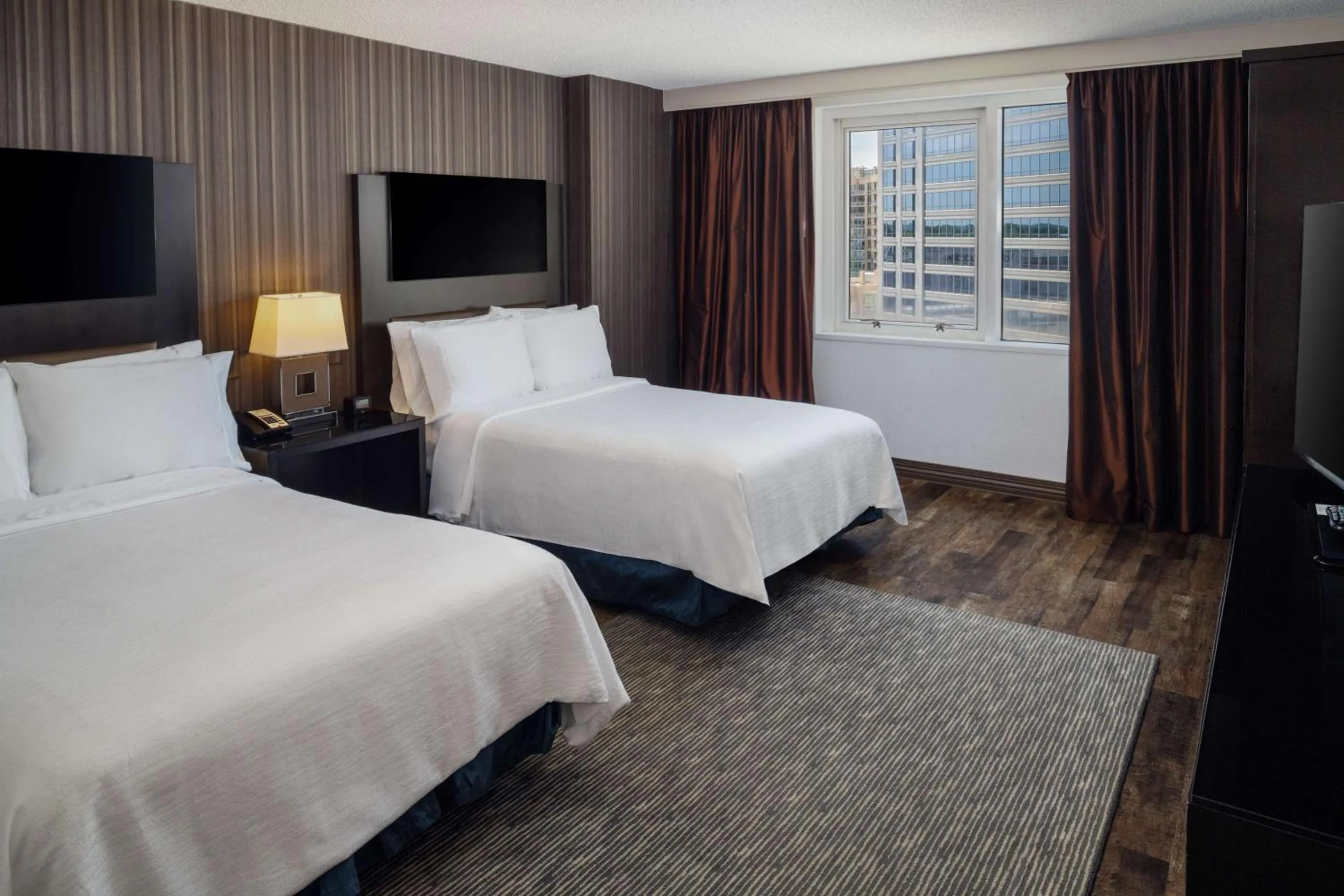 One-Bedroom Suite with Two Double Beds - Hearing Access in Embassy Suites by Hilton Washington DC Chevy Chase Pavilion