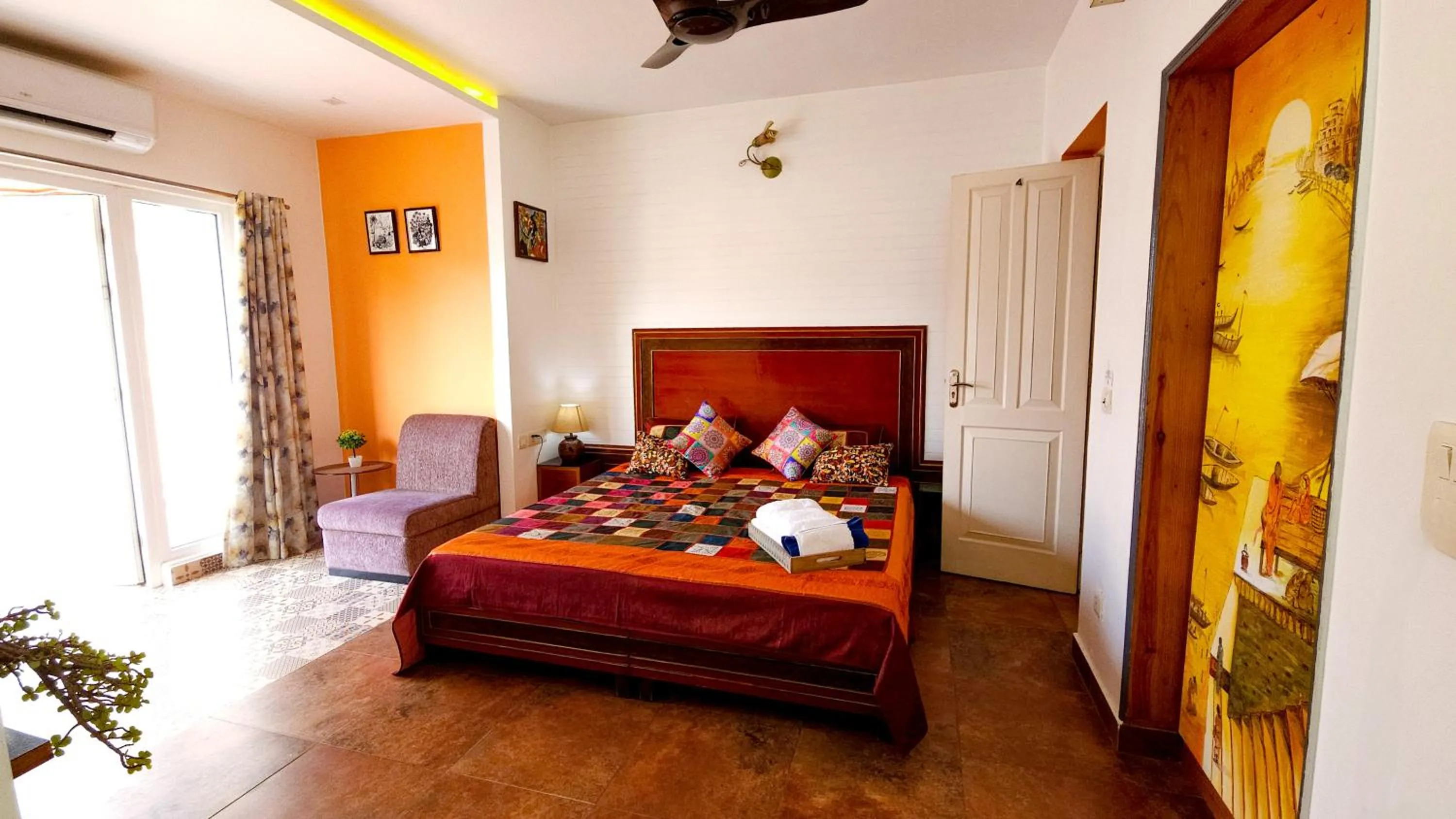 Sunset Room in Prakash Kutir B&B