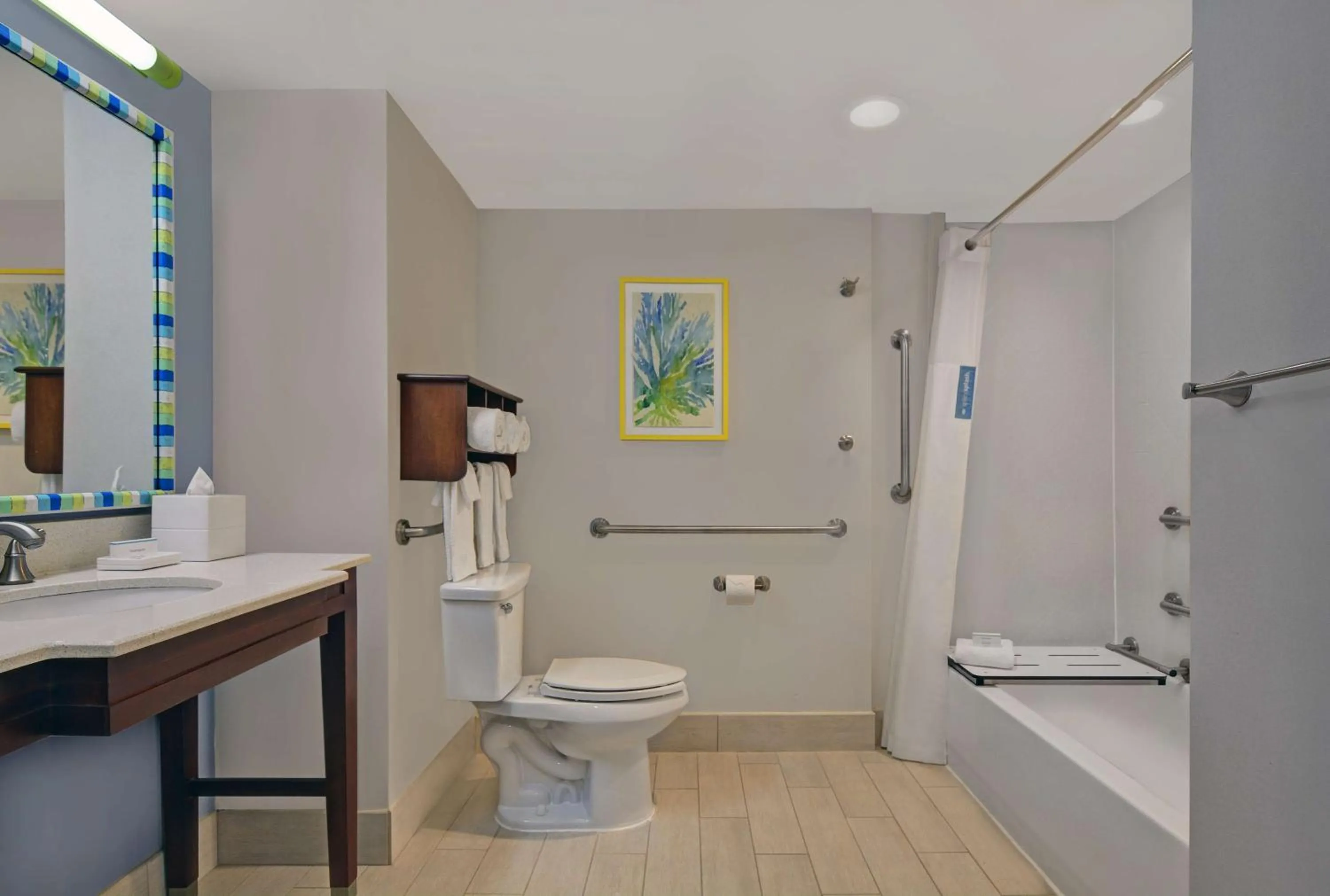 1 King Standard Room No View in Hampton Inn Oceanfront Jacksonville Beach