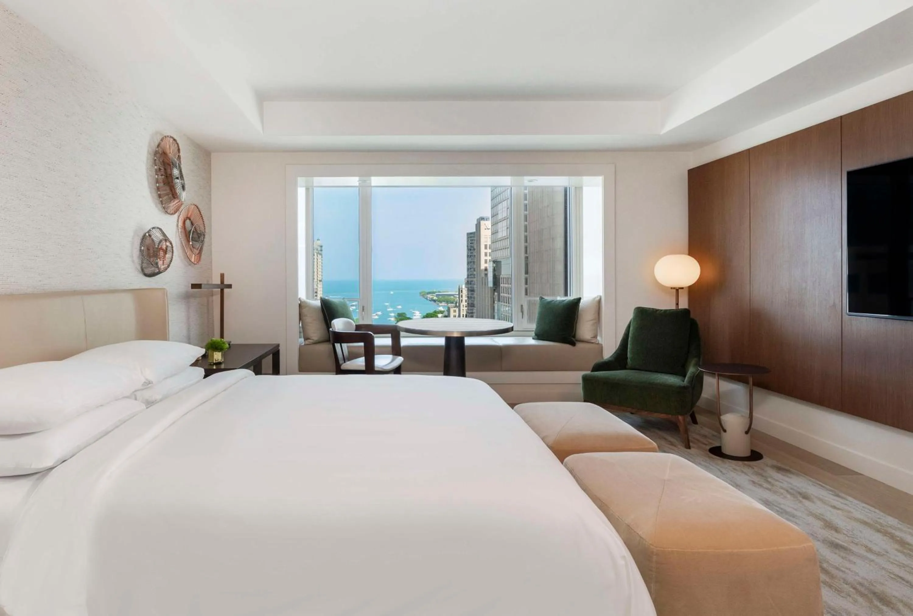 Deluxe King Room with Lake View in Park Hyatt Chicago