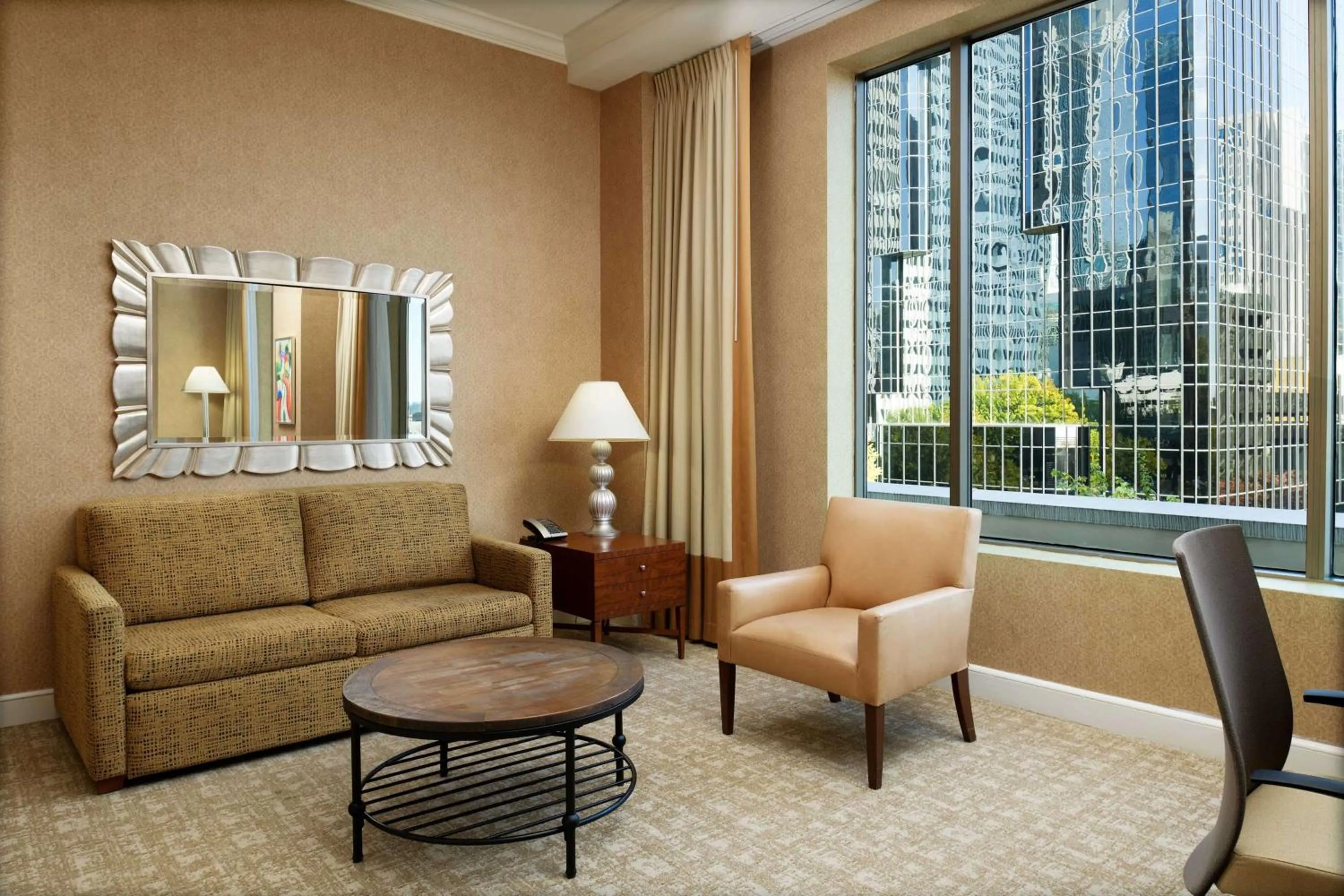 King Studio Suite in Hilton Charlotte Uptown