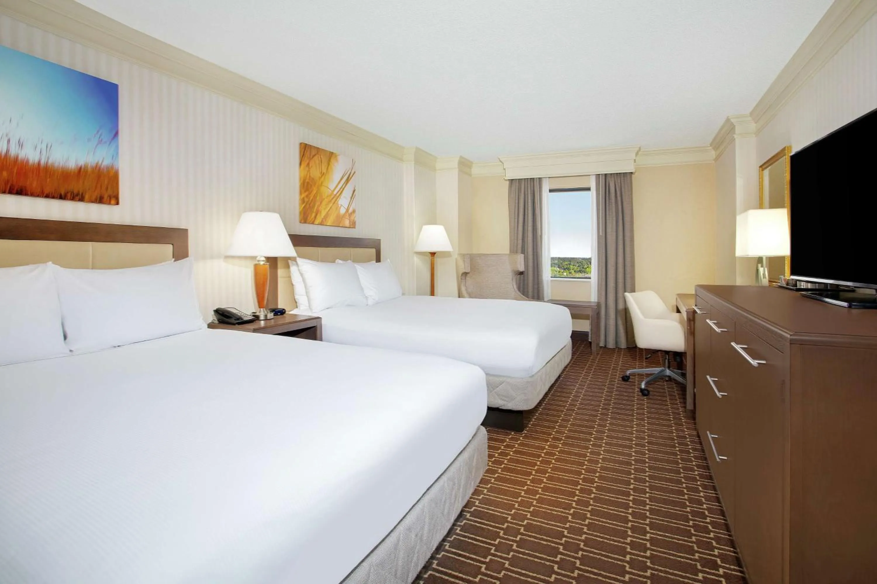 Queen Room with Two Queen Beds and Bath Tub - Mobility Accessible in Hilton Jackson