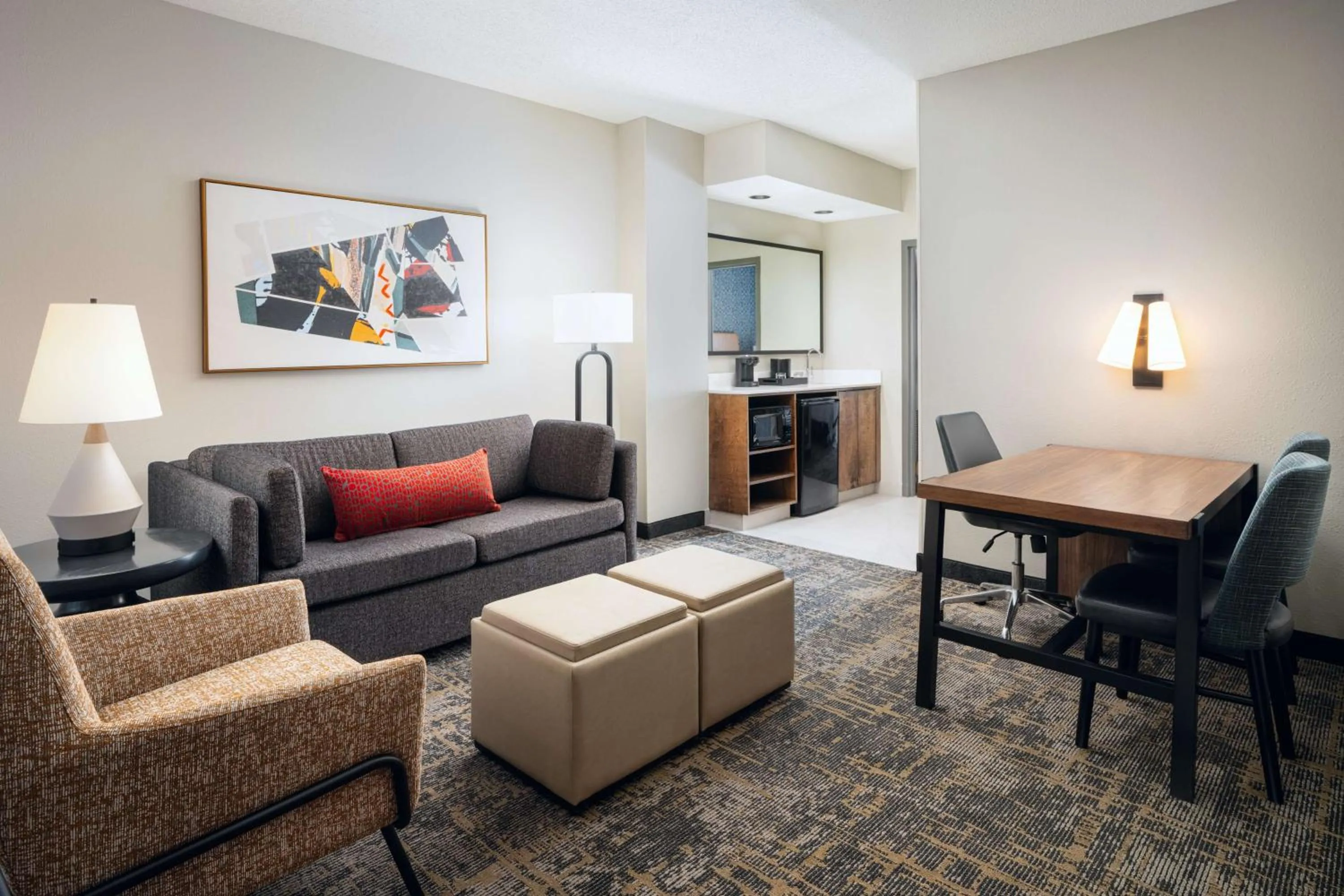 Two-Room Pure Wellness King Room  in Embassy Suites Lincoln