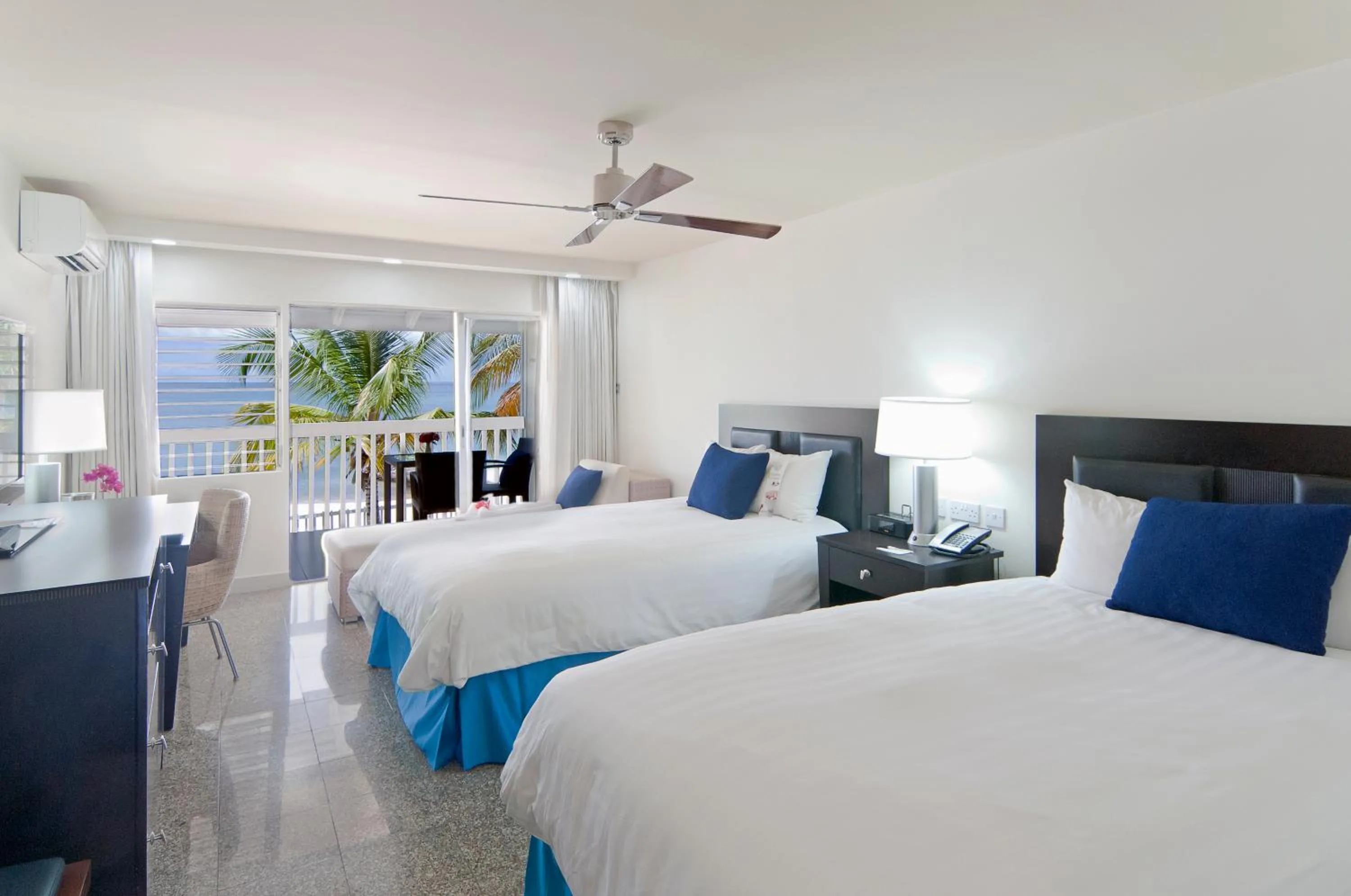 Double Room with Two Double Beds and Ocean View in Radisson Grenada Beach Resort