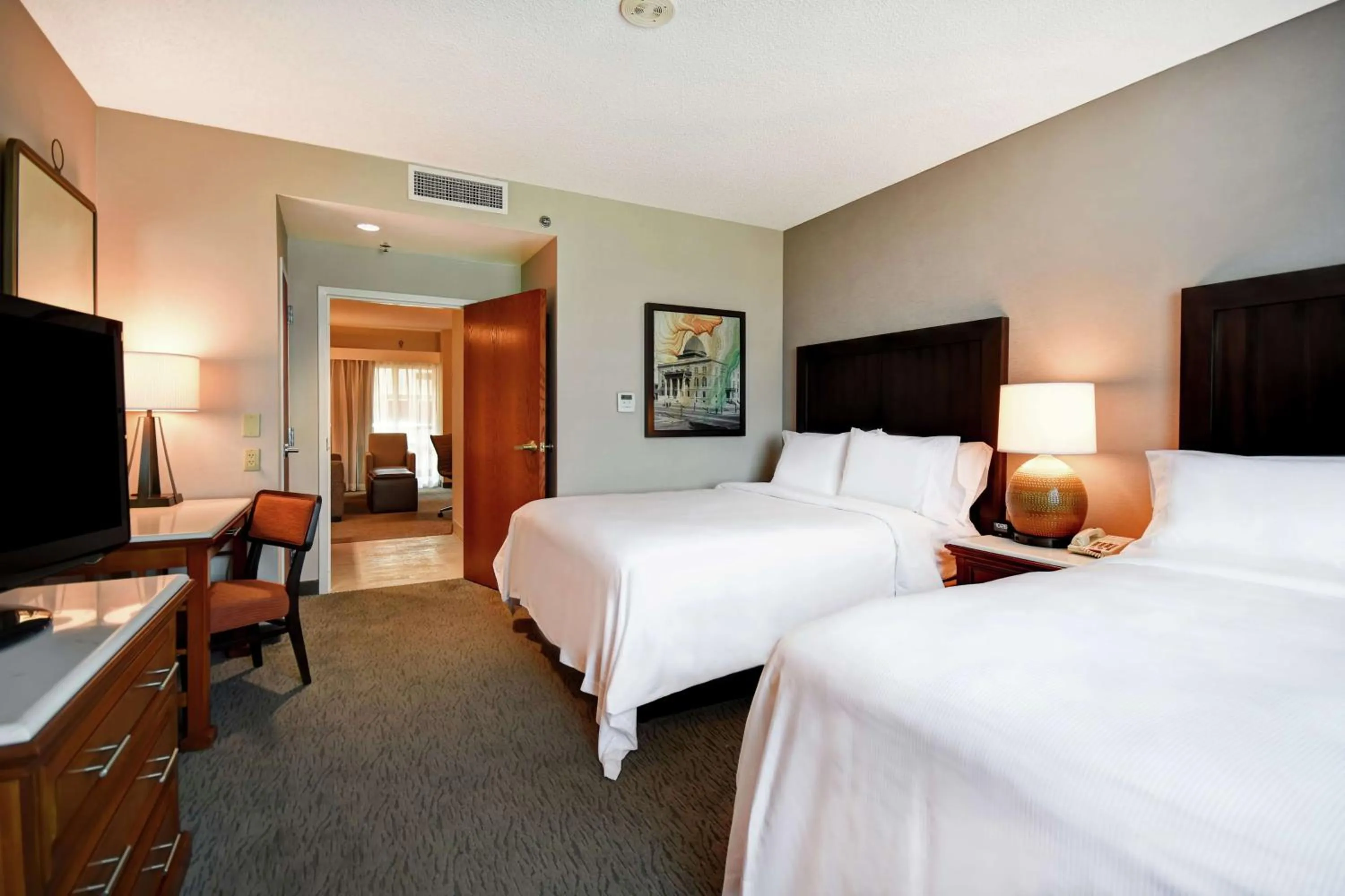 Two-Room Queen Suite with Two Queen Beds in Embassy Suites Little Rock