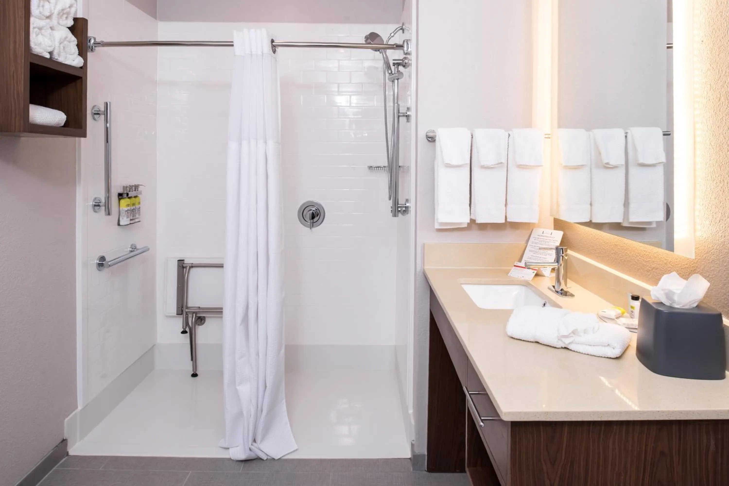 One-Bedroom Queen Suite - Mobility Accessible Roll-In Shower in Staybridge Suites - Pecos by IHG