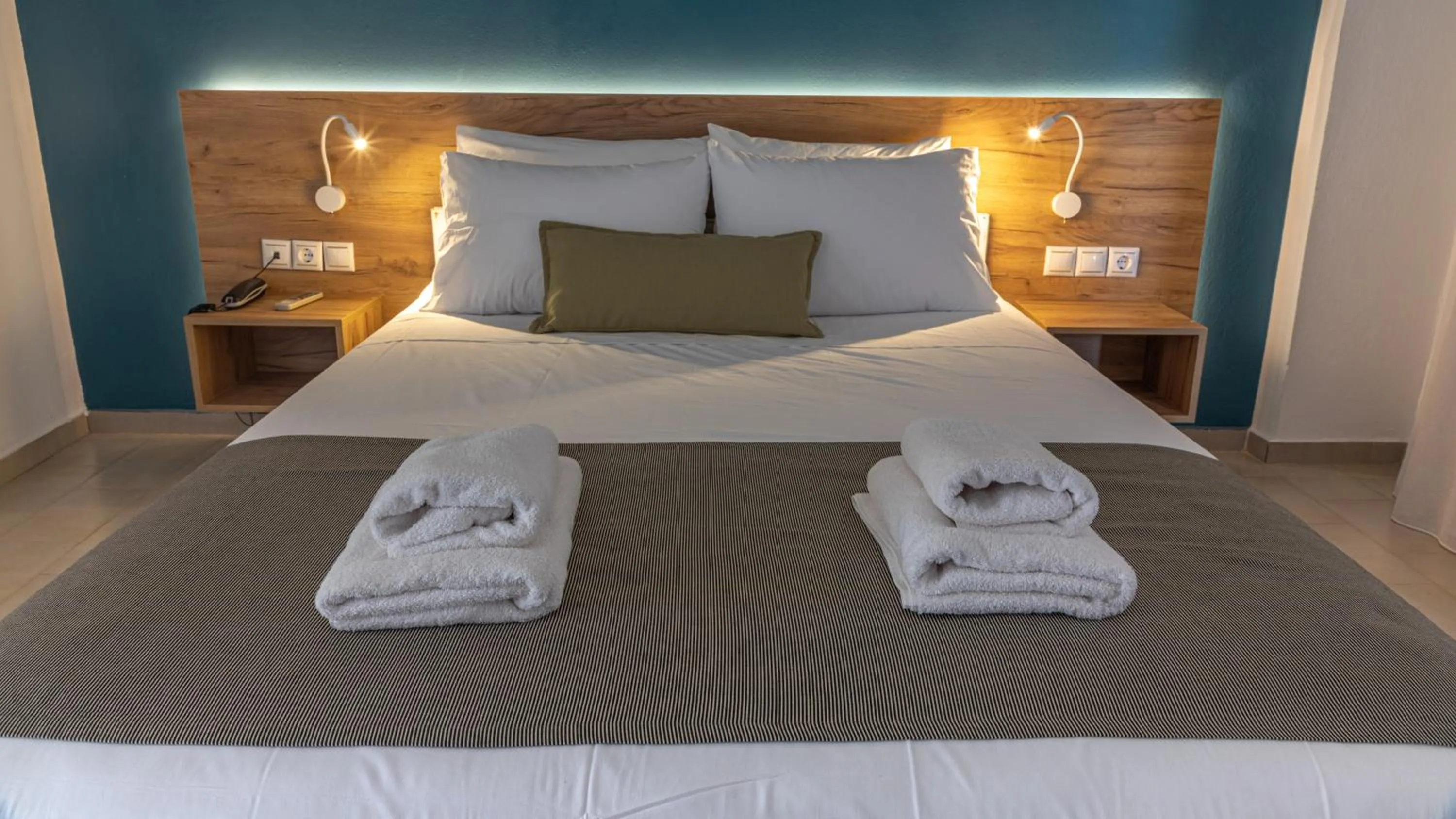 Double or Twin Room with Partial Sea View in Triton Authentic Cretan Hotel
