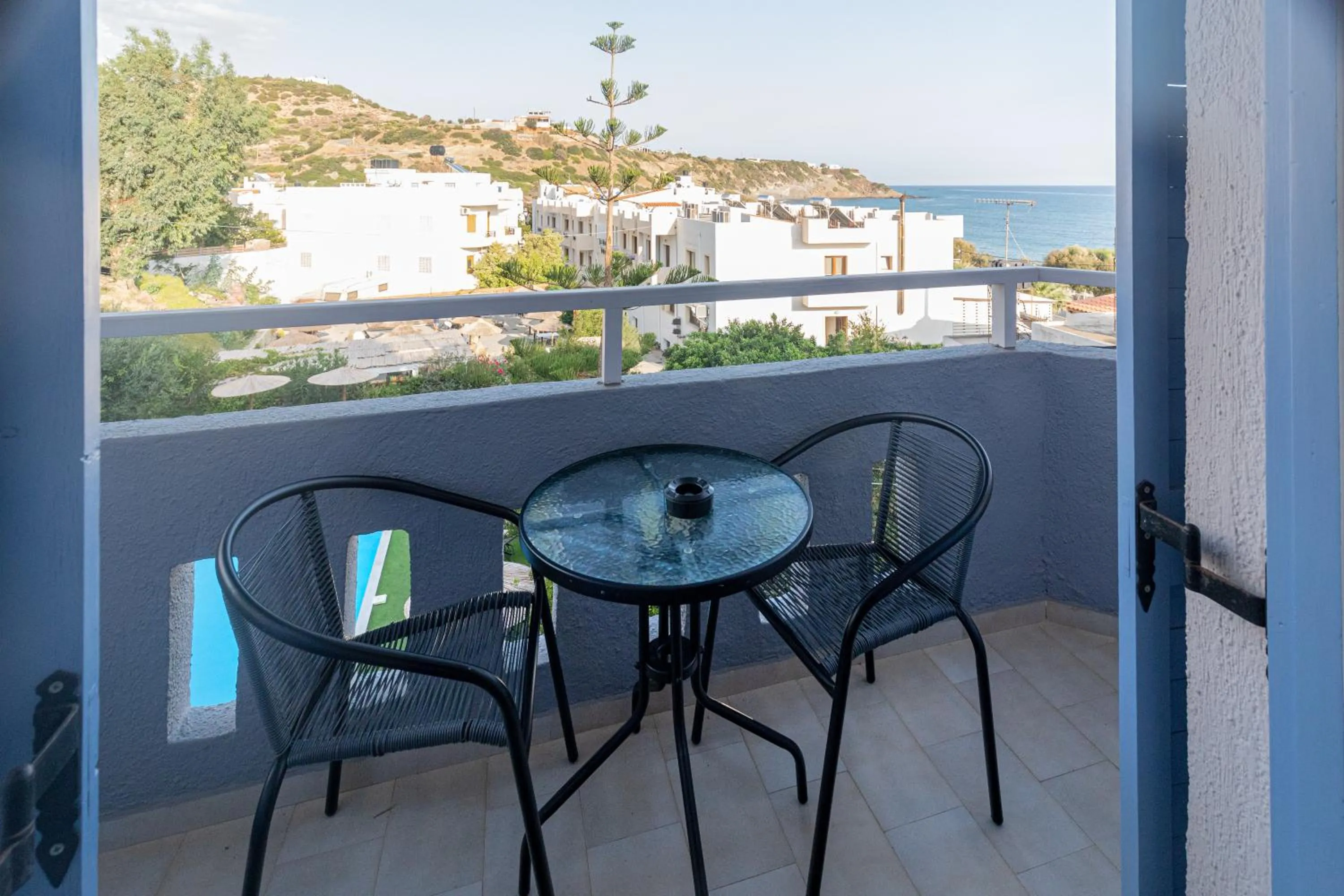 Deluxe Triple Room with Side Sea View in Triton Authentic Cretan Hotel