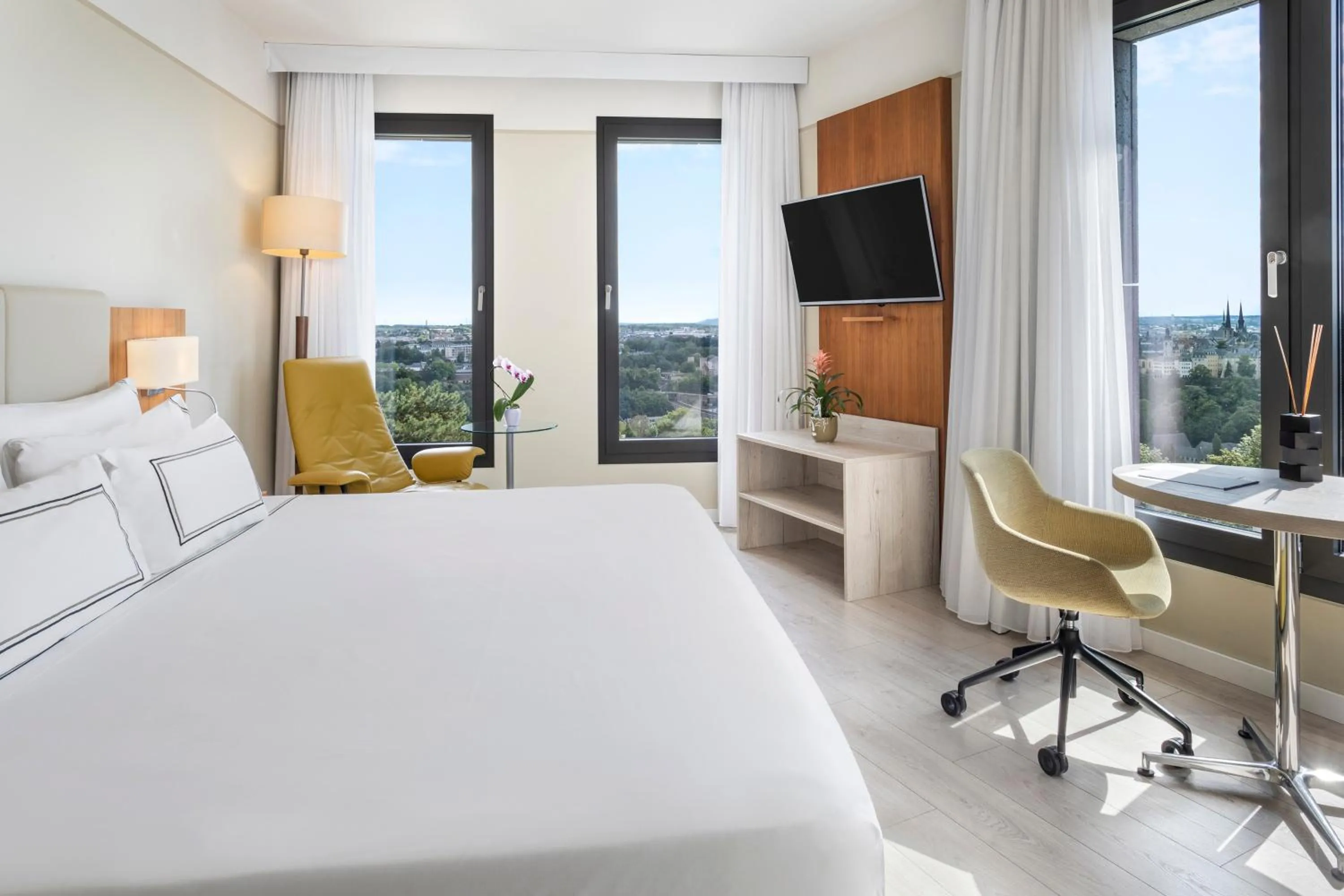 Bed in Melia Luxembourg