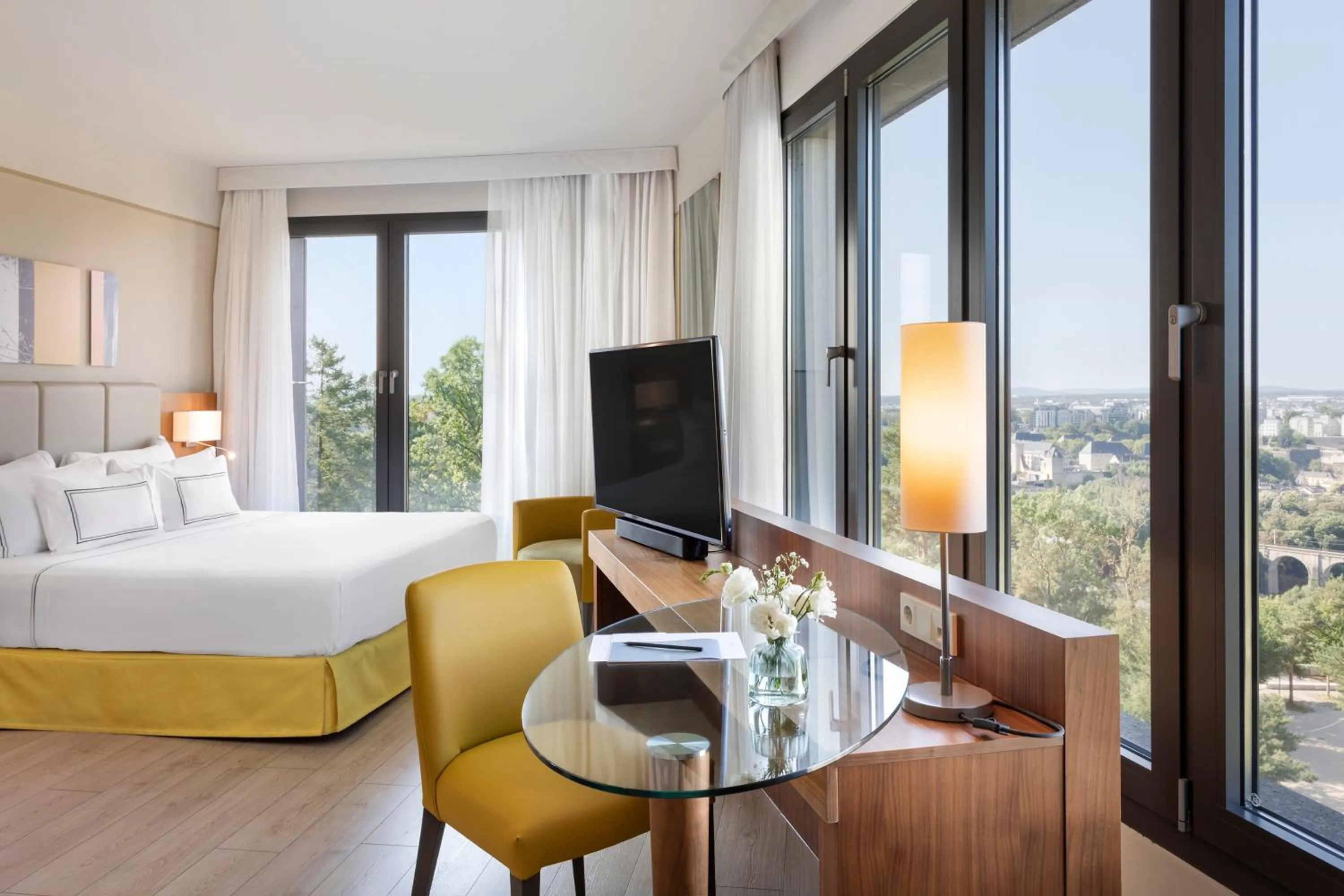 The Level Premium Room with City View and Executive Lounge Access in Melia Luxembourg