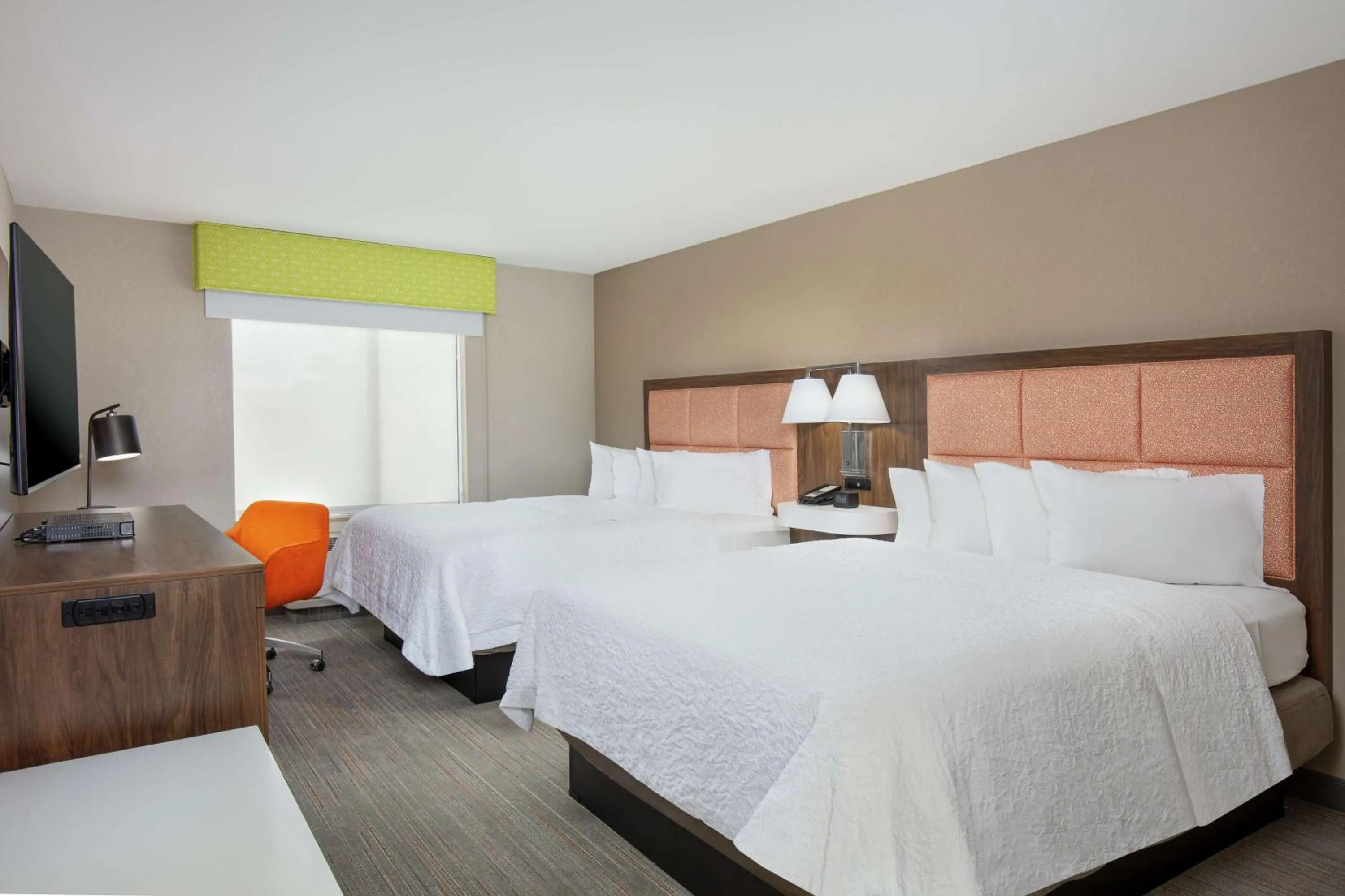 Room with Two Queen Beds - Non-Smoking in Newly Renovated Hampton Inn Omaha West Lakeside