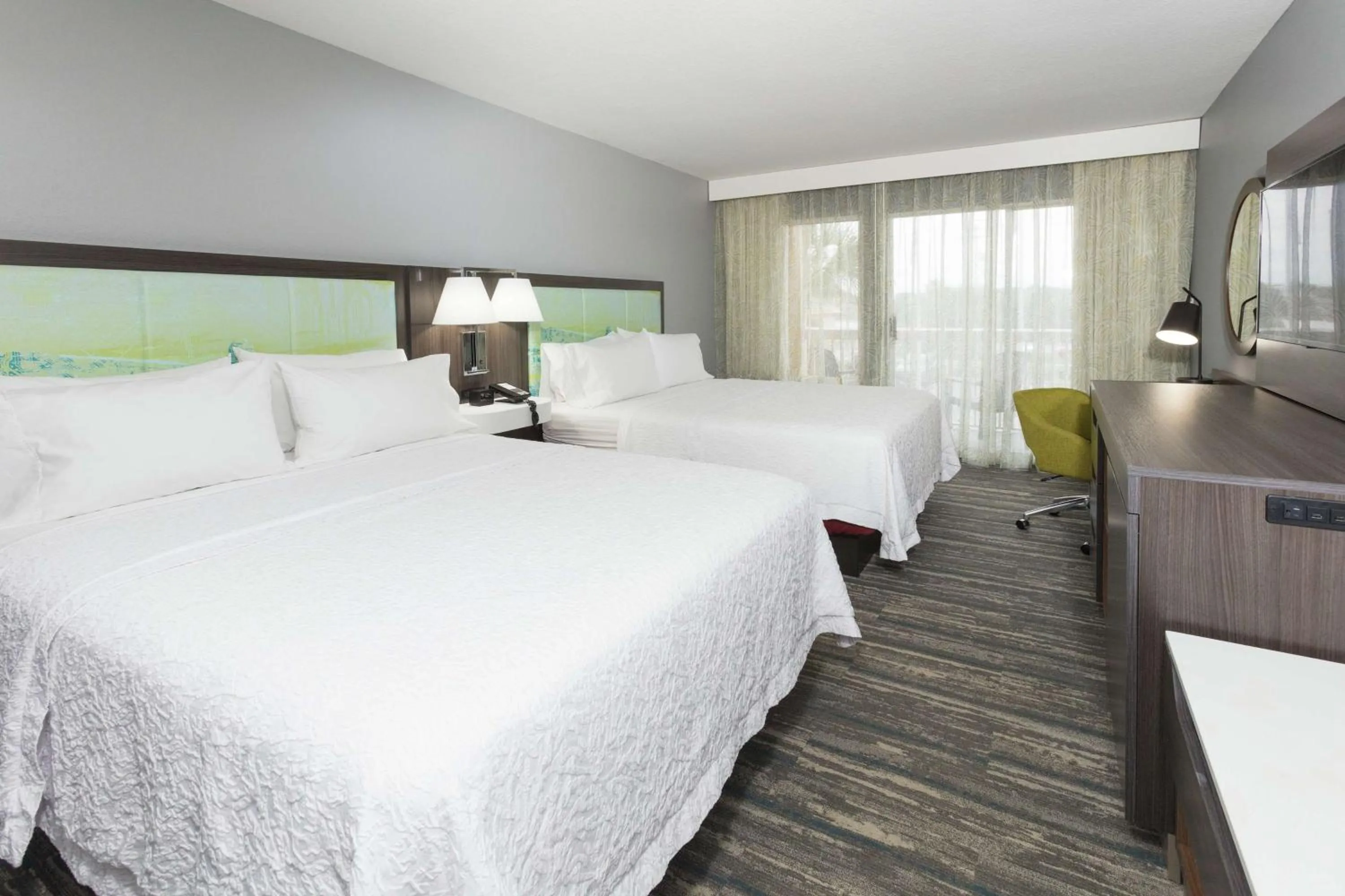 Queen Room with Two Queen Beds and City View - Non-Smoking in Hampton Inn Saint Augustine Beach