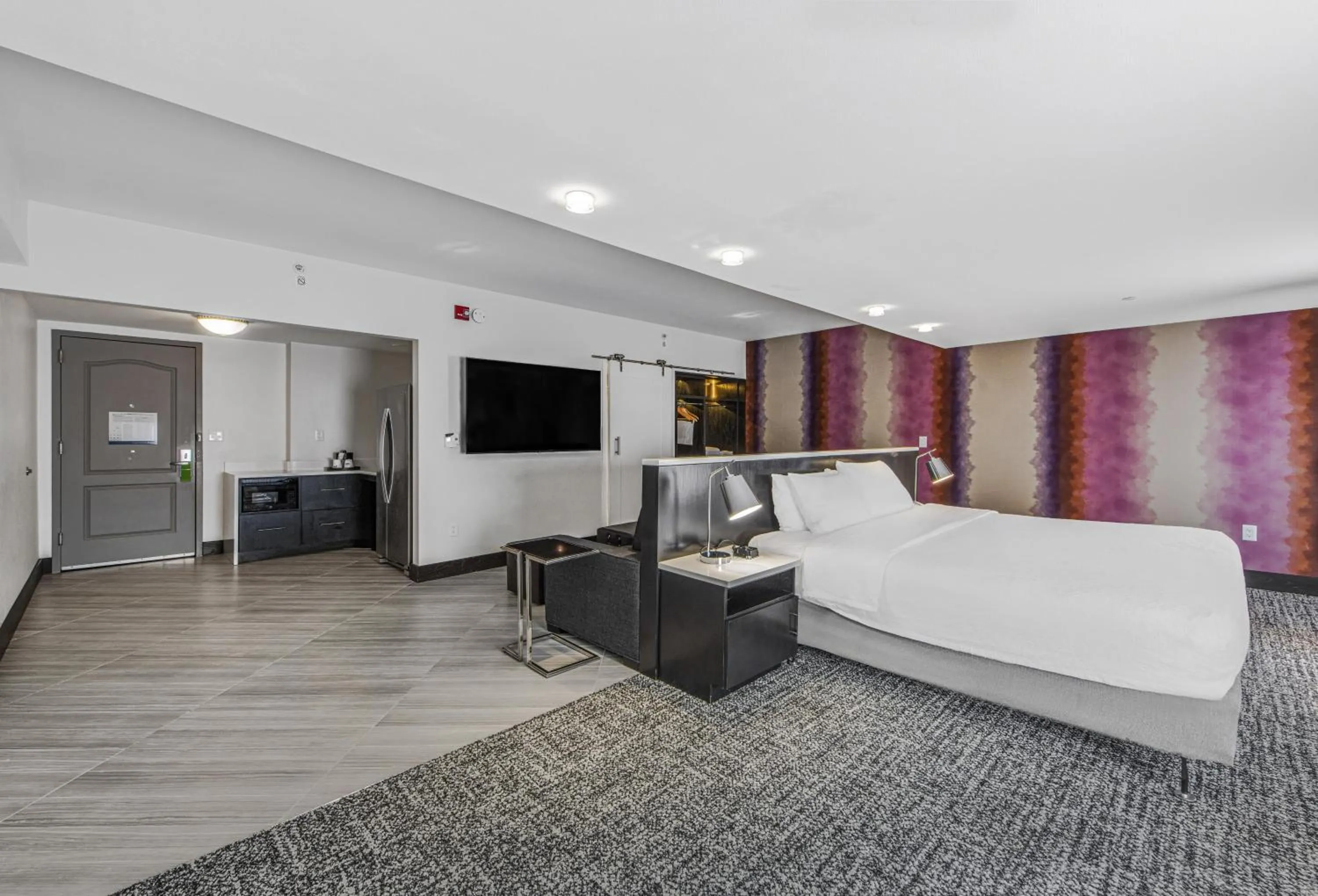 King Studio with Roll-In Shower - Mobility and Hearing Access/Non-Smoking in Hampton Inn & Suites Raleigh-Durham Airport-Brier Creek