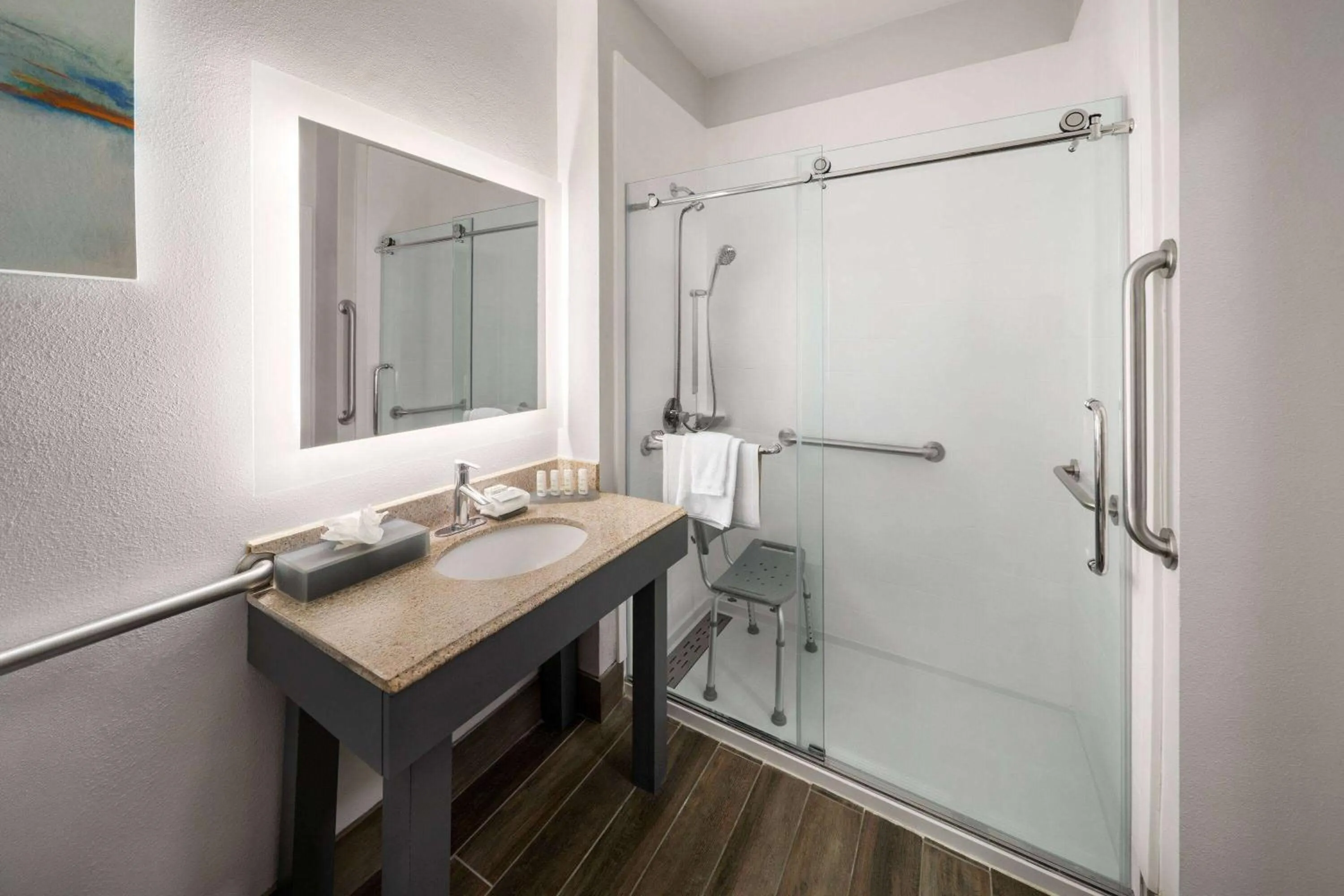 Deluxe King Room with Bath Tub - Mobility/Hearing Accessible - Non-Smoking in La Quinta by Wyndham Angleton