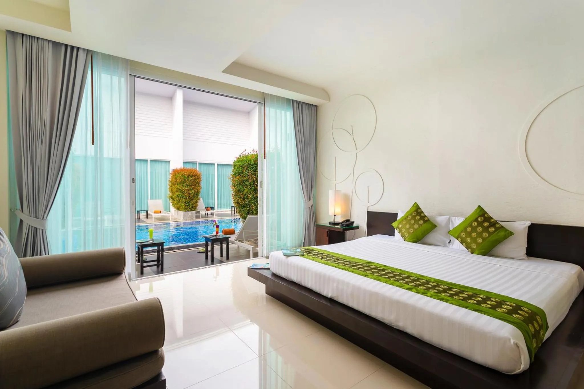 Deluxe Double or Twin Room with Pool Access in The Palmery Resort