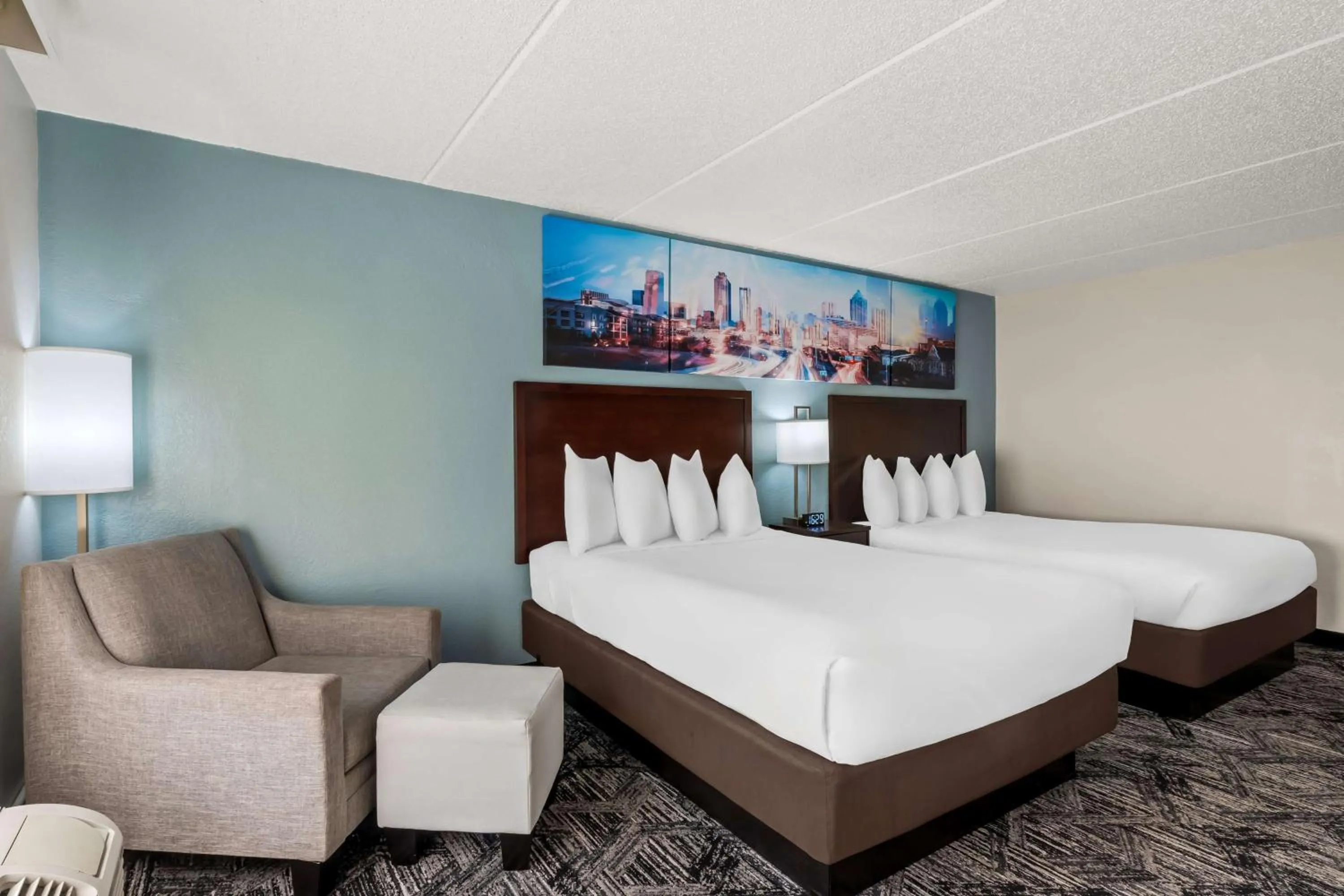 Queen Room with Two Queen Beds and Walk-In Shower - Disability Access/Non-Smoking in Best Western Atlanta Cumberland Galleria Hotel