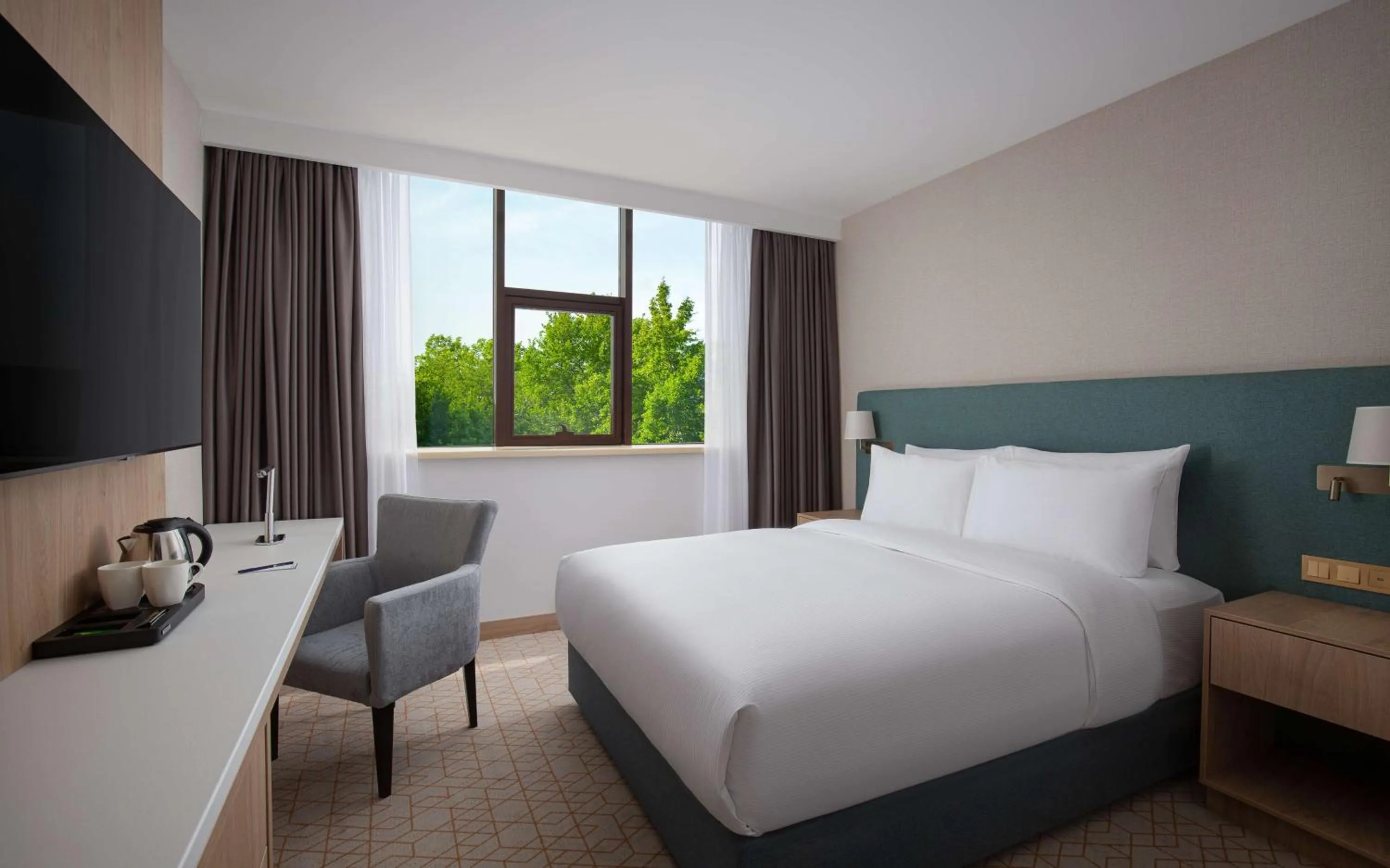 Queen Room with City View in DoubleTree by Hilton Shymkent