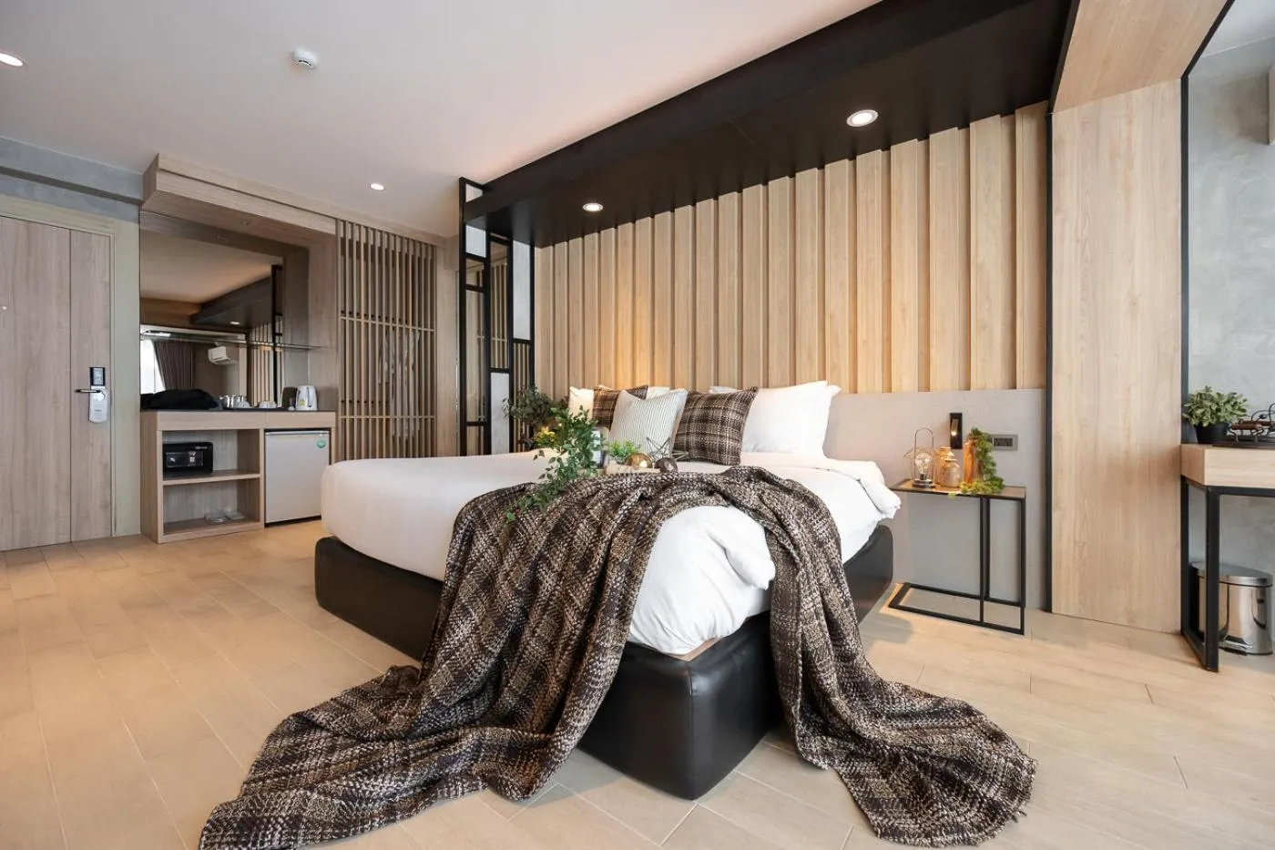 Bed in Loft Bangkok Hotel