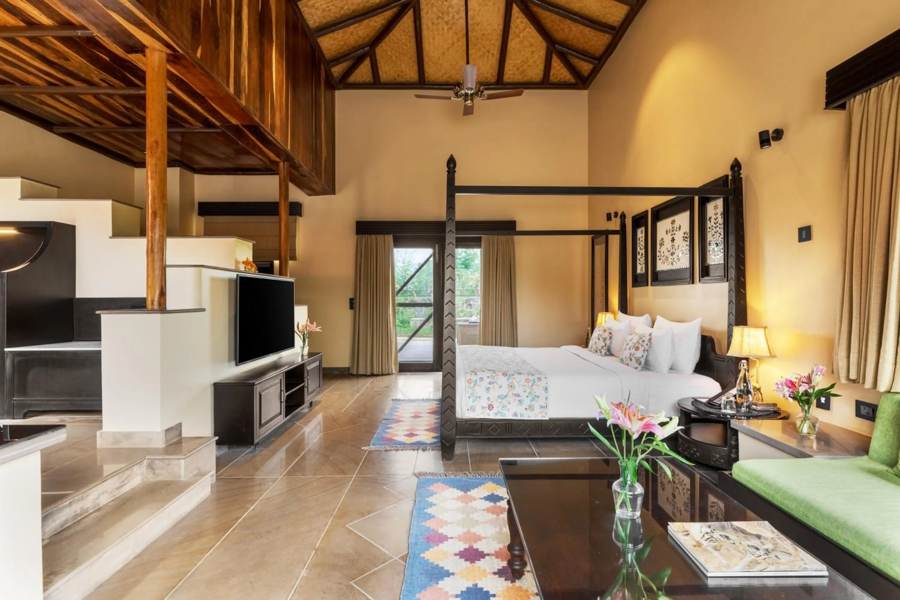 Elegant Room - 15% Off on F&B, Spa & Laundry , 1+1 Happy Hour at Johra Bora Bar (IMFL/Domestic Beers),  Early C/in & Late C/out by 2 hours (Subject to Availability)  Hi-Tea with Activities & Live Folk Music,  2 Pints Beer, Special Discount on Star Gazing  in AamaGhati Wildlife Resort, Ranthambore