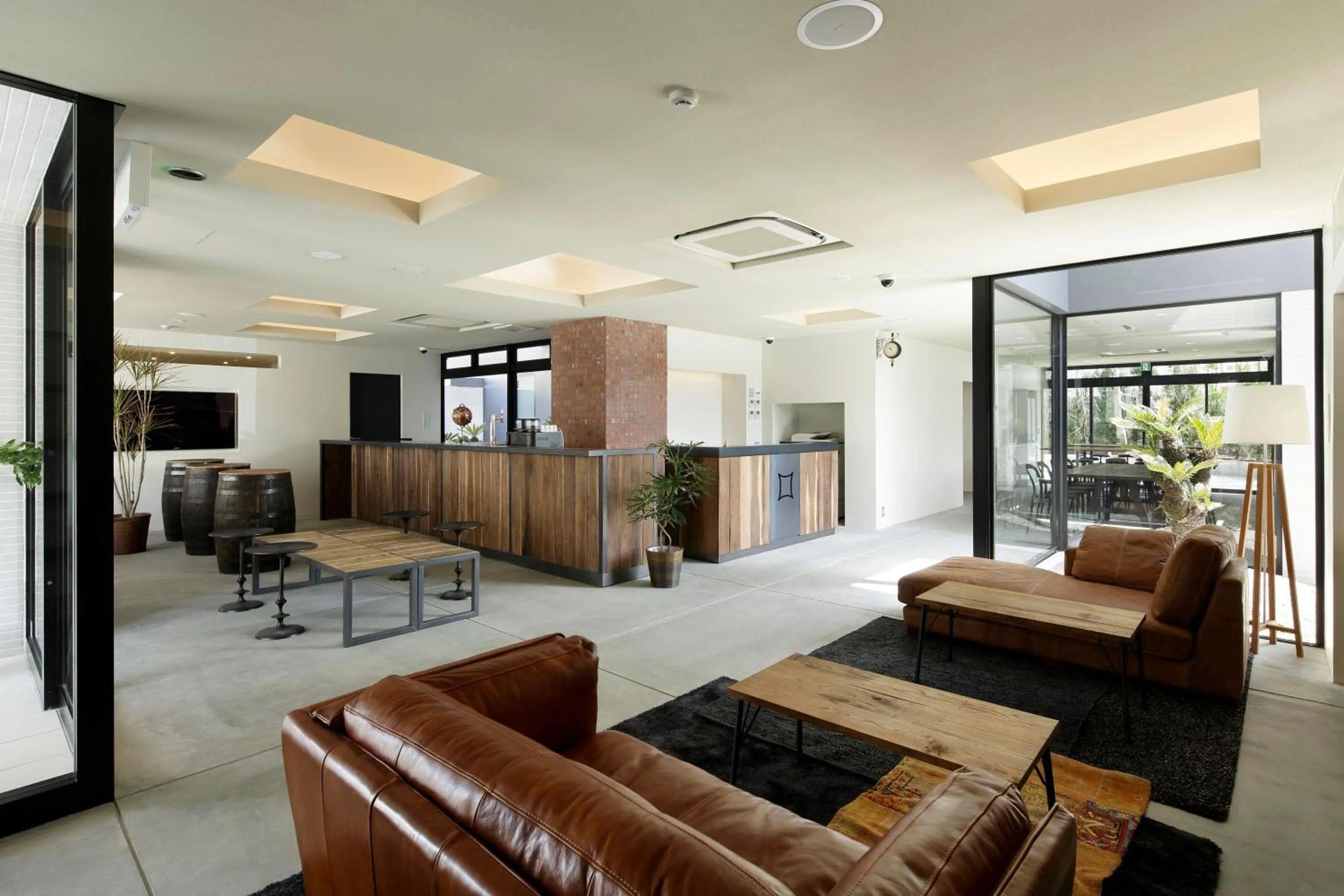Lobby or reception in Piece Hostel Kyoto