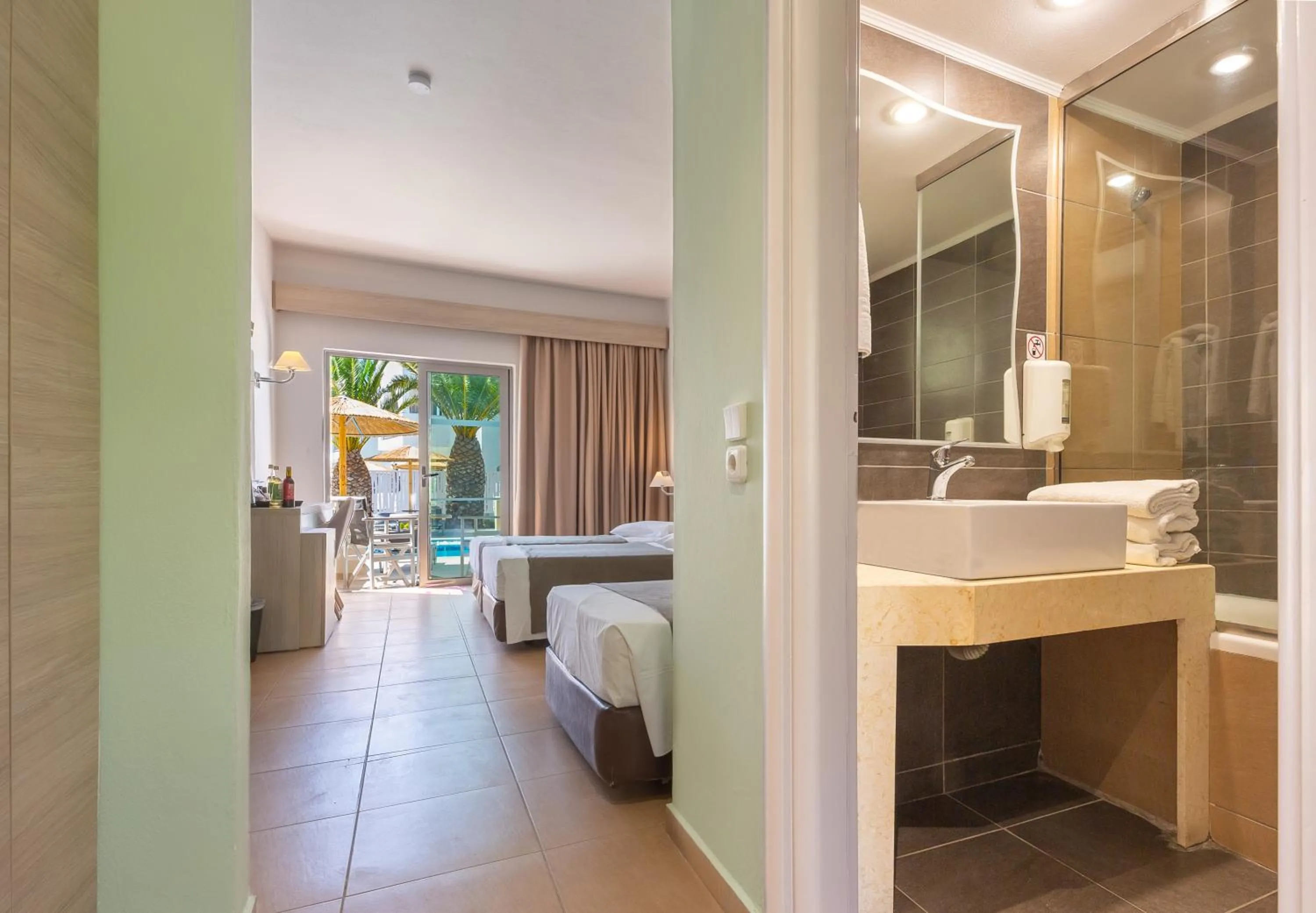 Superior Double or Twin Room with Pool View in Akti Beach Club