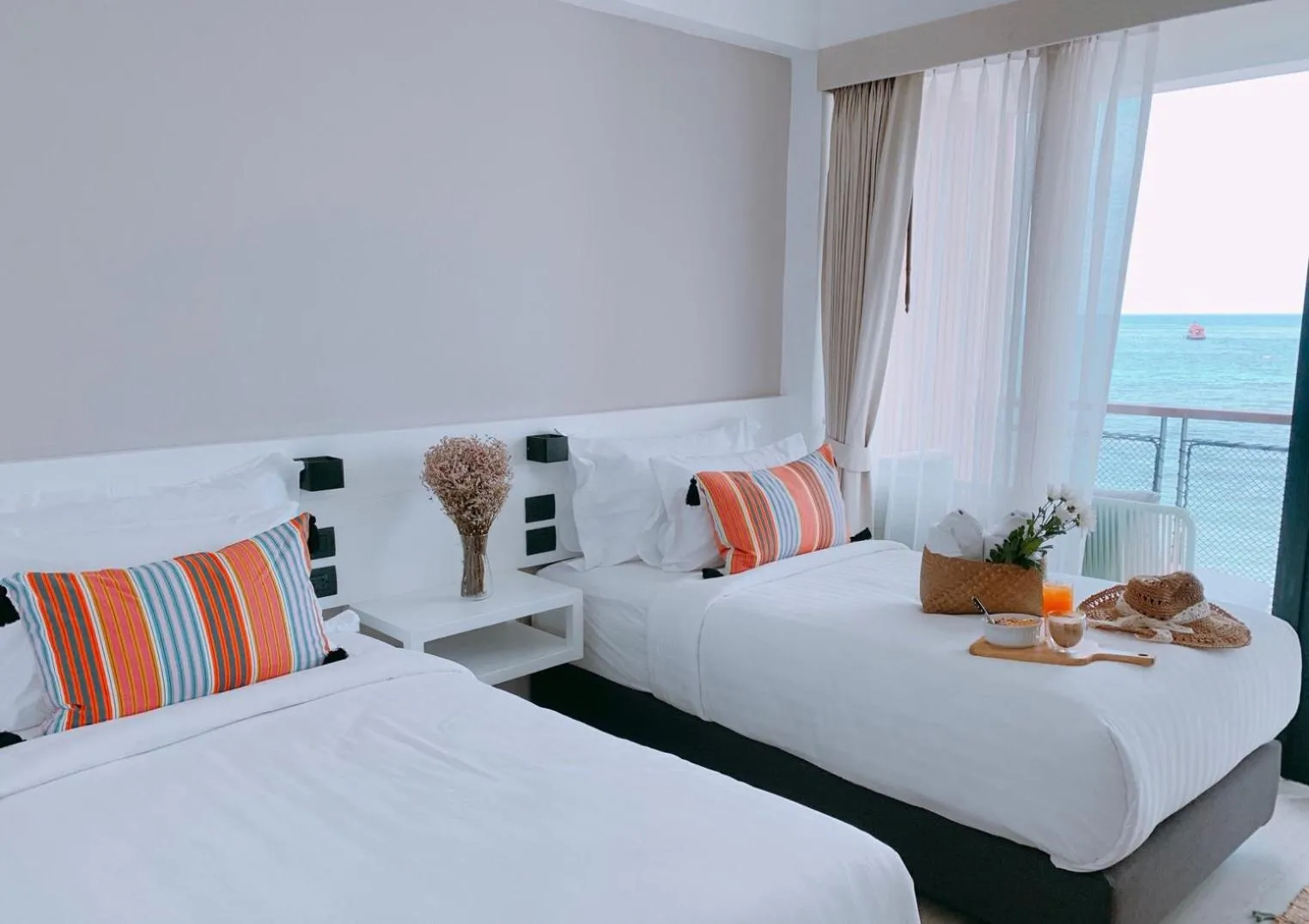 Superior Twin Room - Beach Front in Blue Tao Beach Hotel - SHA Plus
