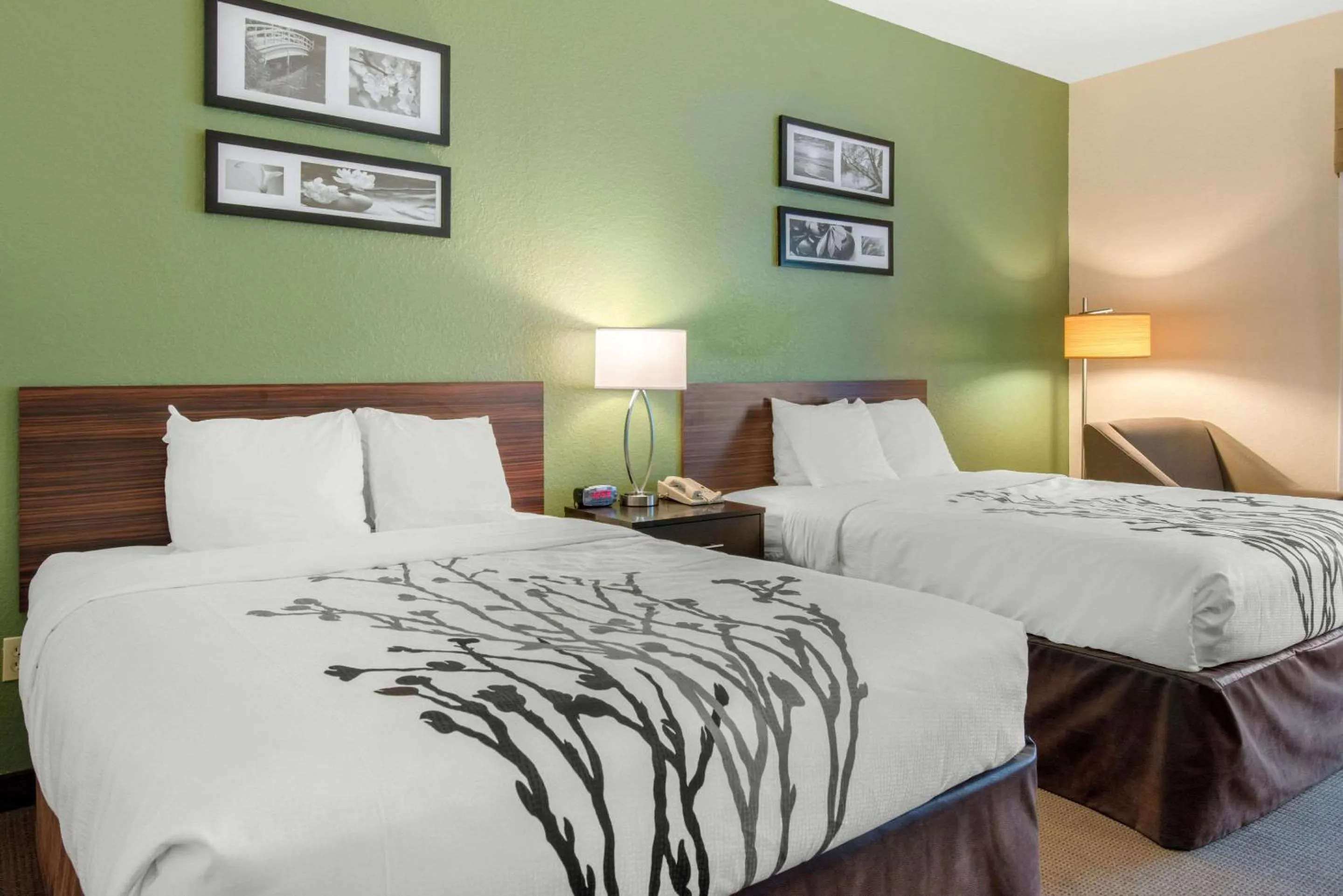 Queen Room with Two Queen Beds and Accessible Tub - Accessible/Non-Smoking in Sleep Inn & Suites Port Charlotte-Punta Gorda