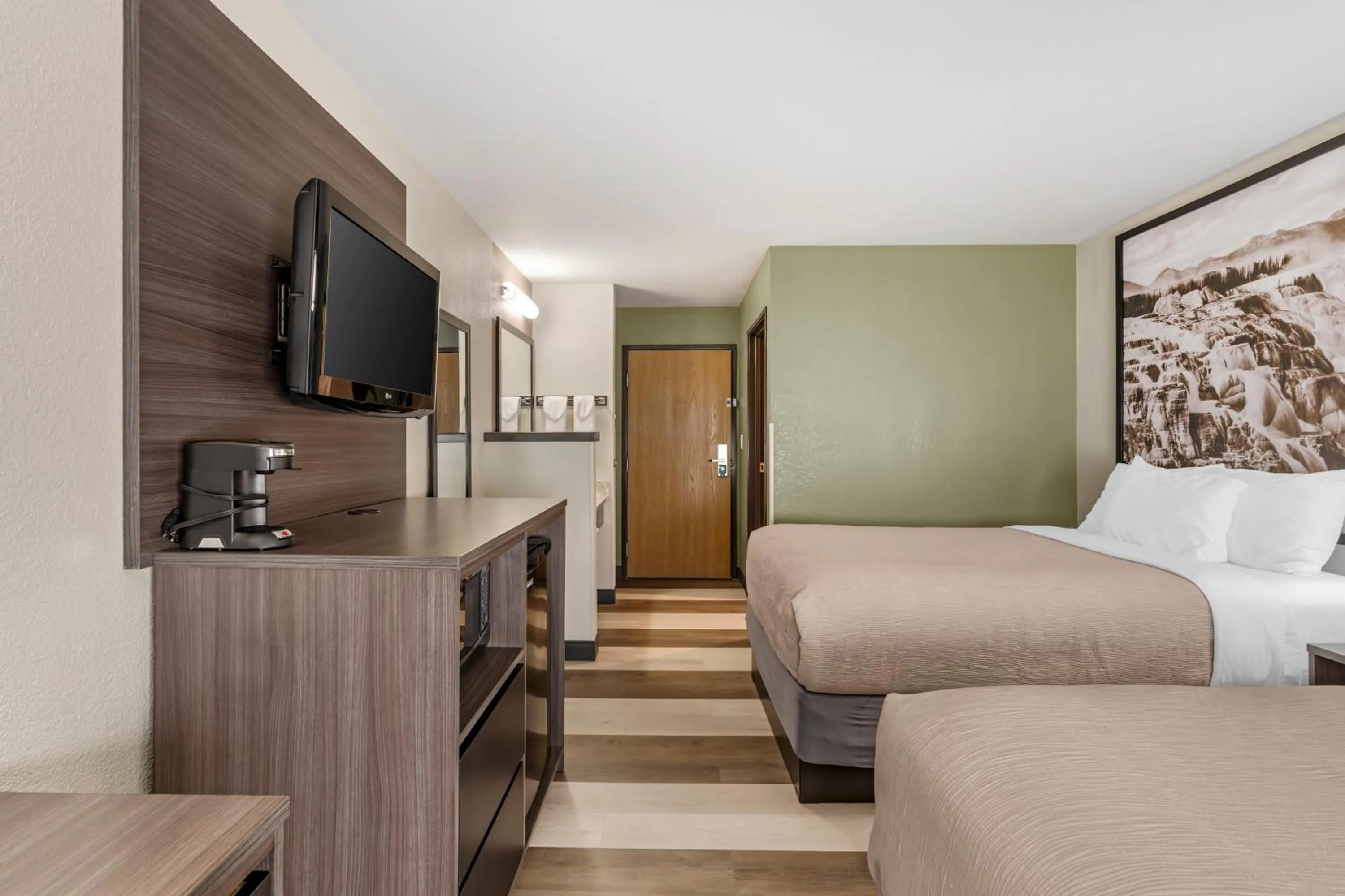 Standard Double Room with Two Double Beds - Non-Smoking in Quality Inn Red Lodge Gateway To Yellowstone