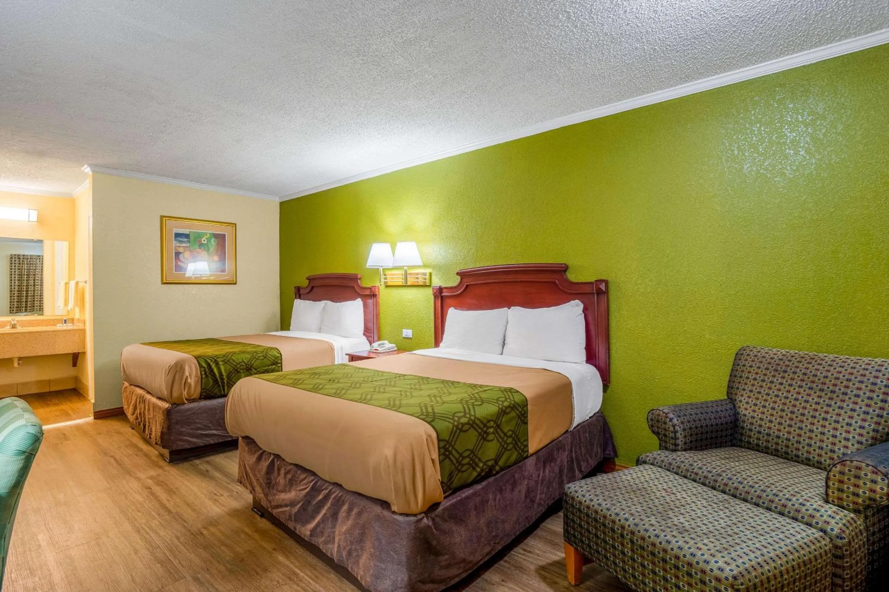 Double Room with Two Double Beds - Non-Smoking in Rodeway Inn & Suites Fort Jackson