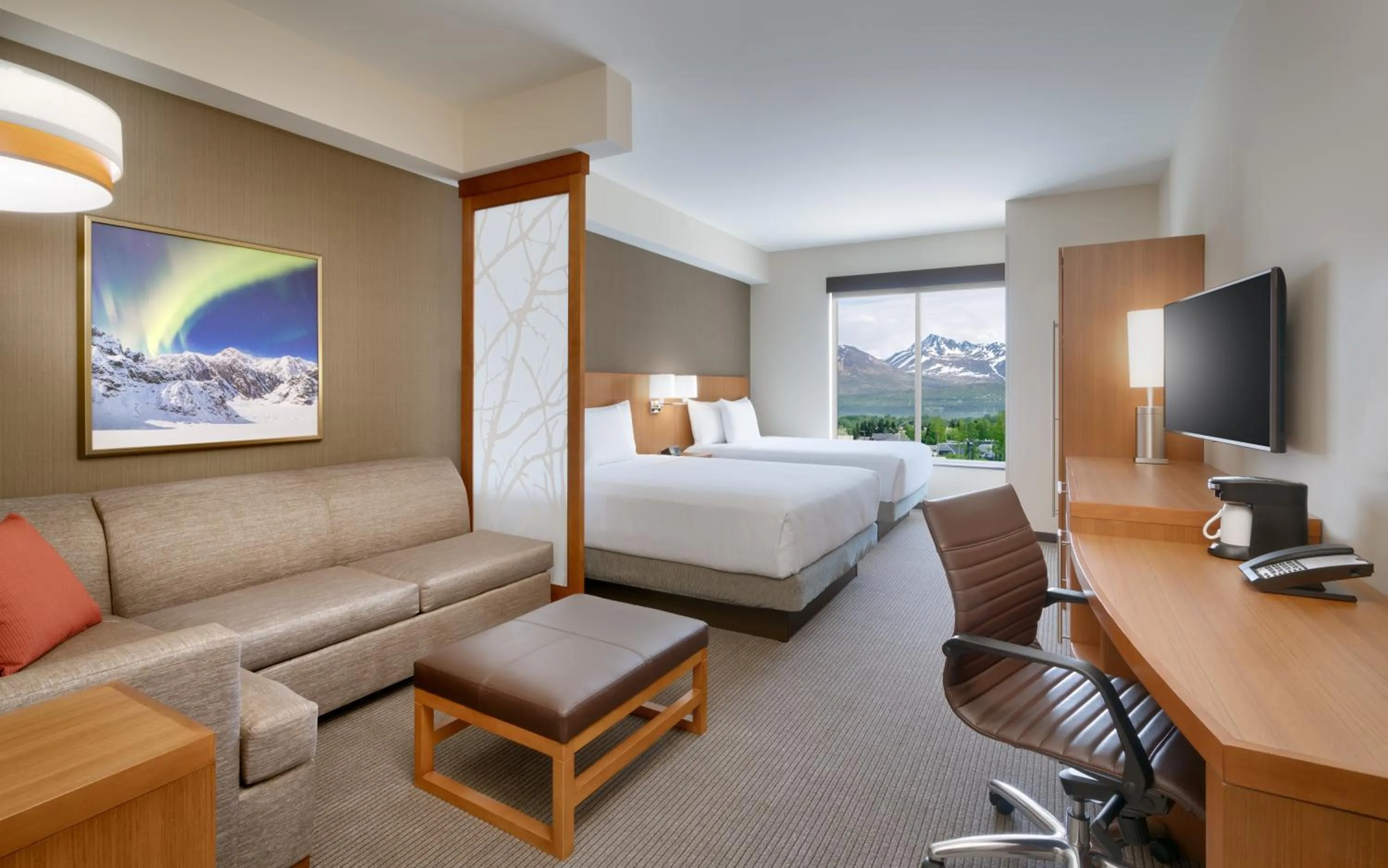 Queen Room with Two Queen Beds and Sofa Bed in Hyatt Place Anchorage-Midtown