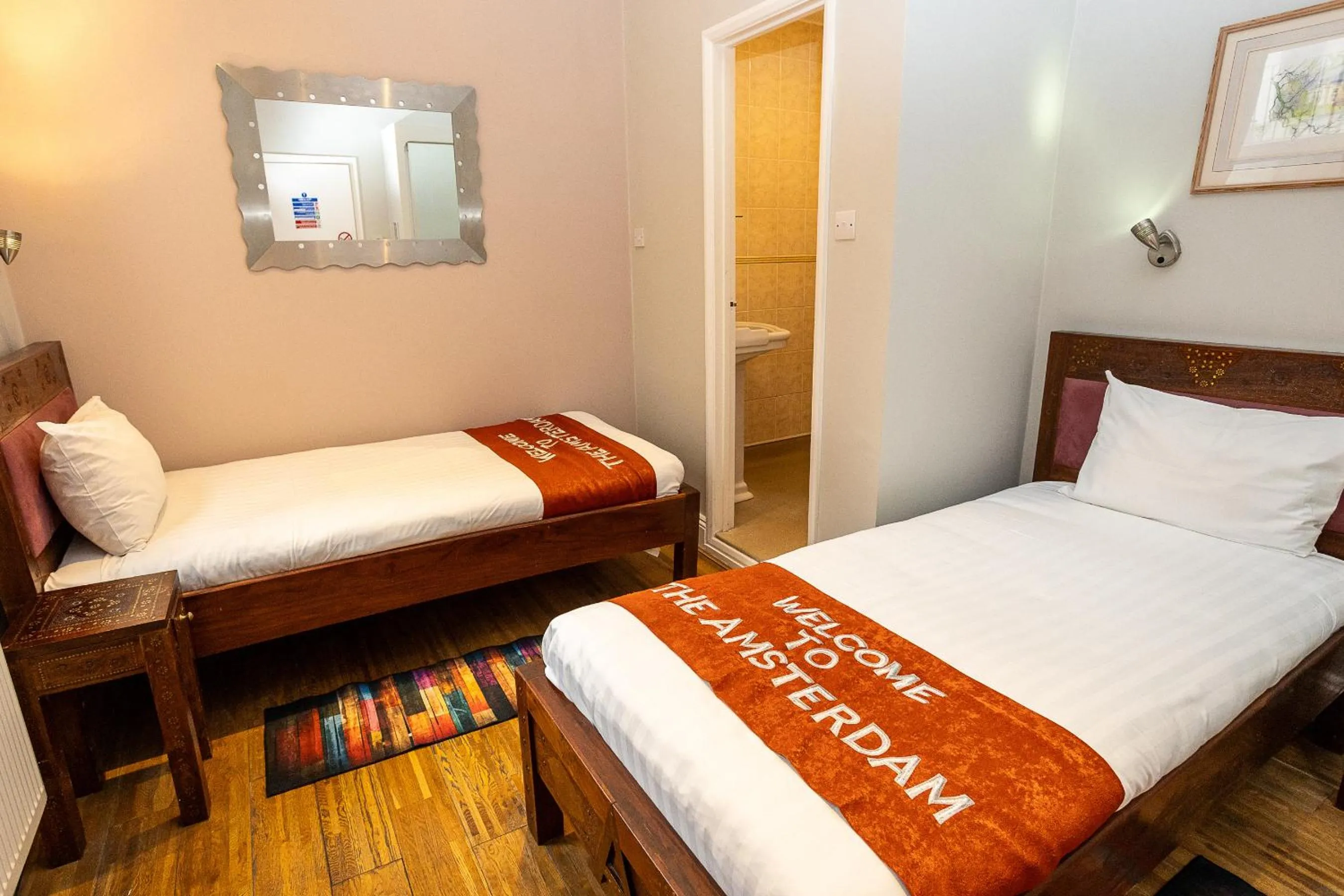 Twin Room in Amsterdam Hotel Brighton Seafront