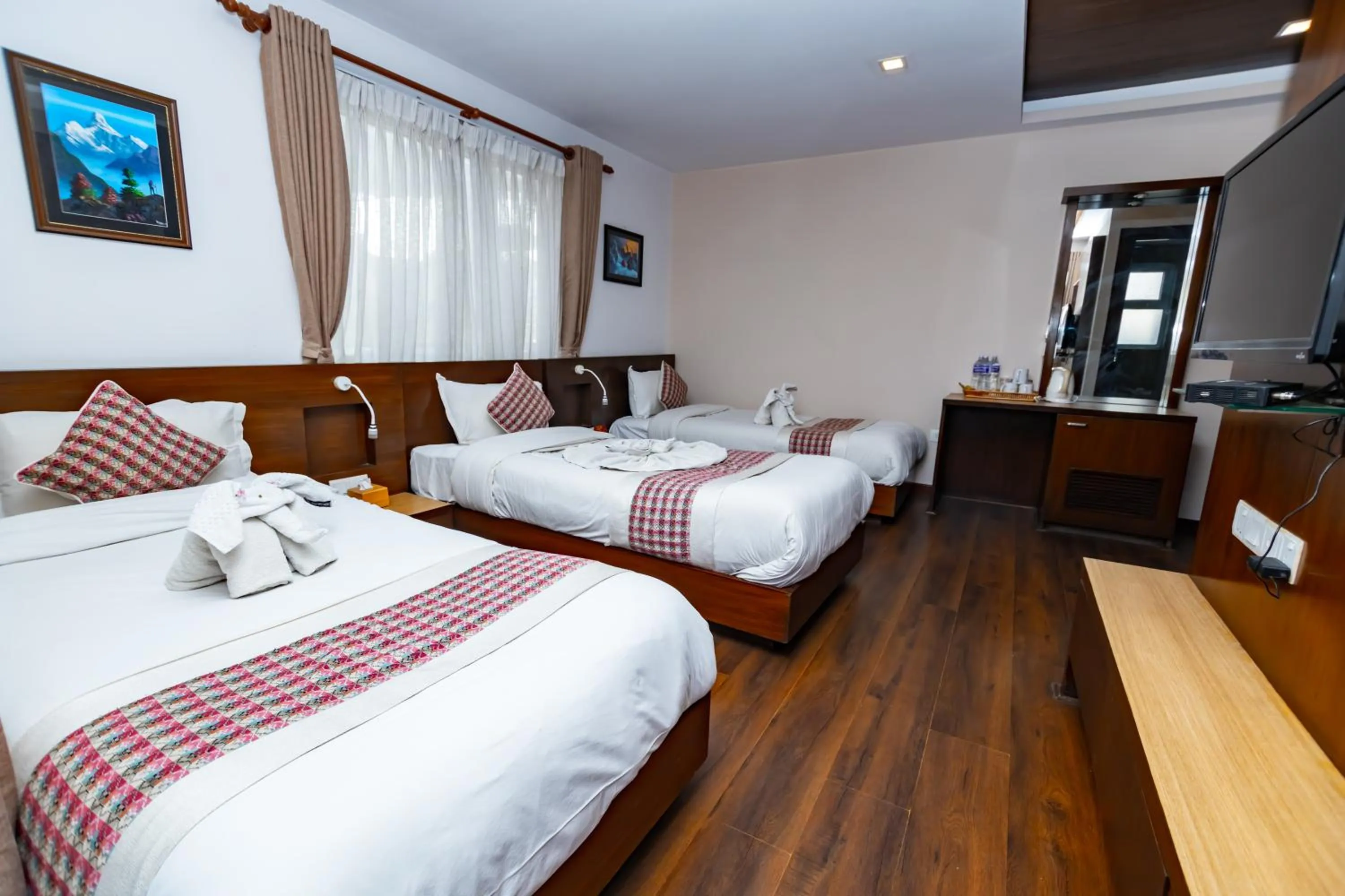 Triple Room with Balcony in Kathmandu Suite Home